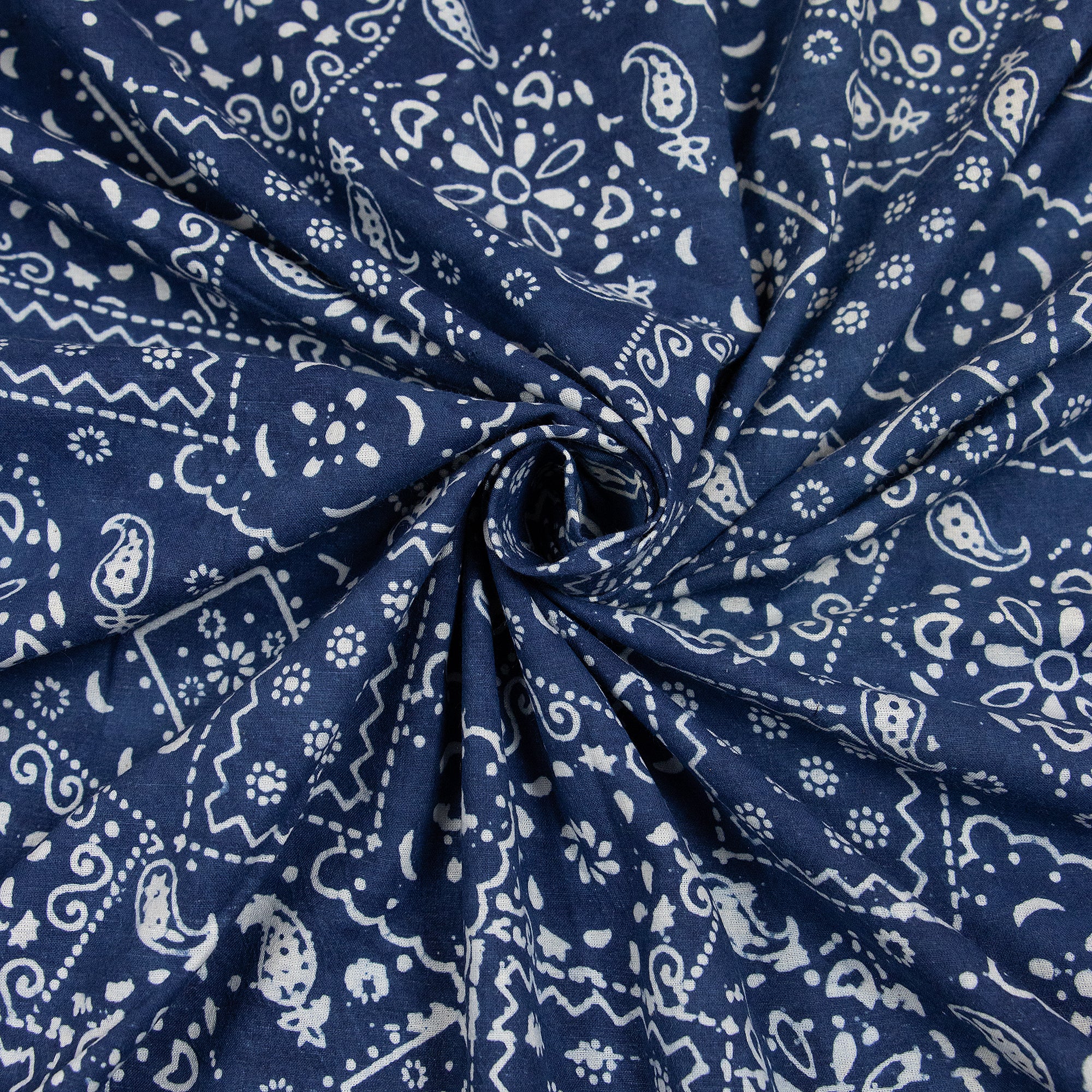 Indigo Affordable Cotton Fabric