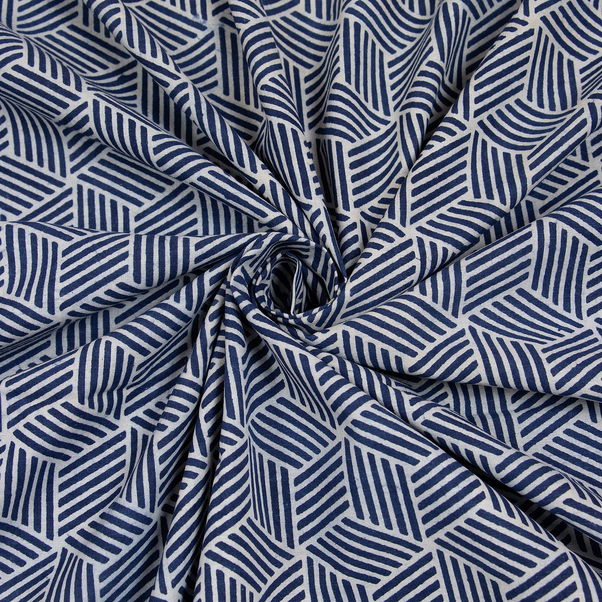 Indigo Blue Cotton Fabric