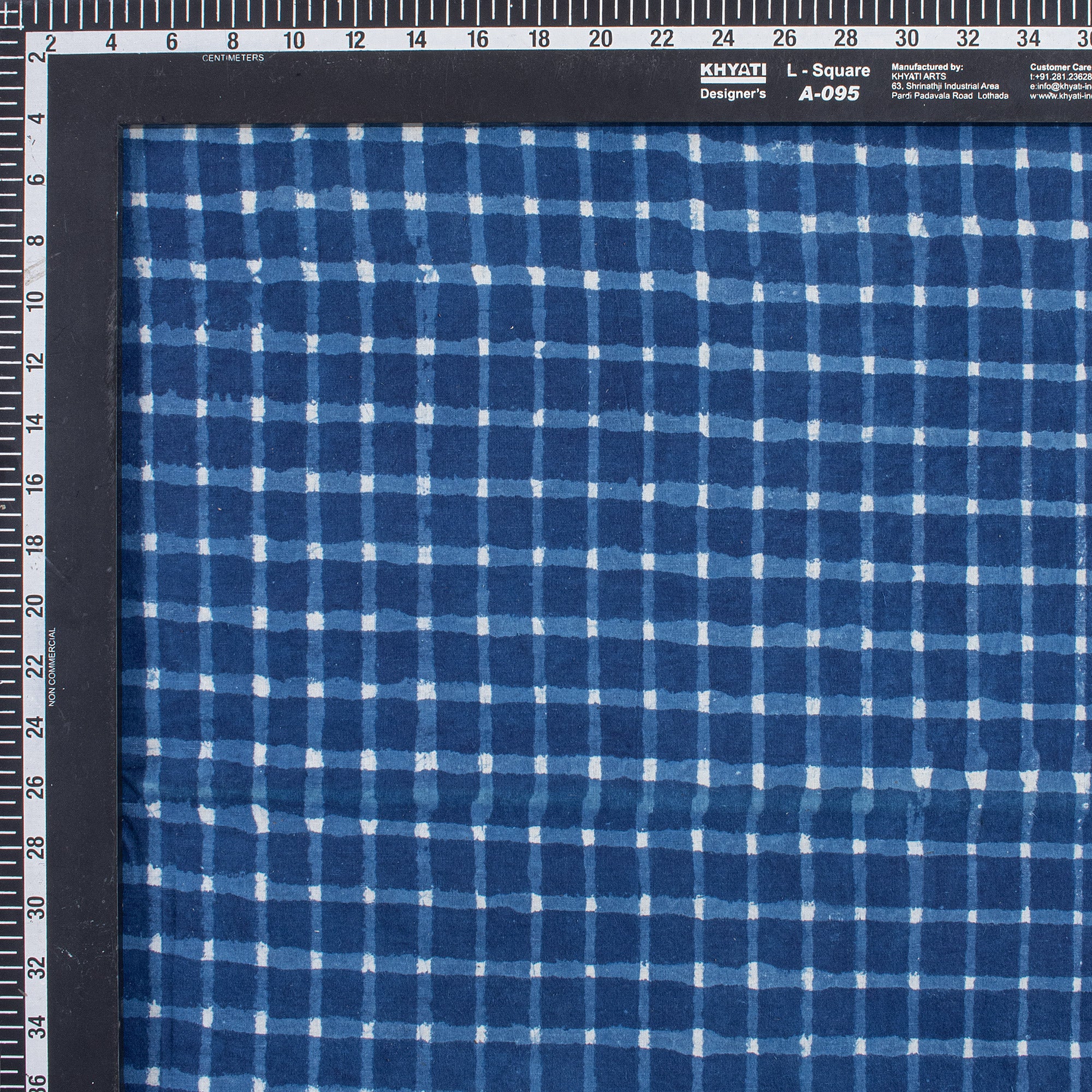 Indigo Blue Cotton Fabric Yard