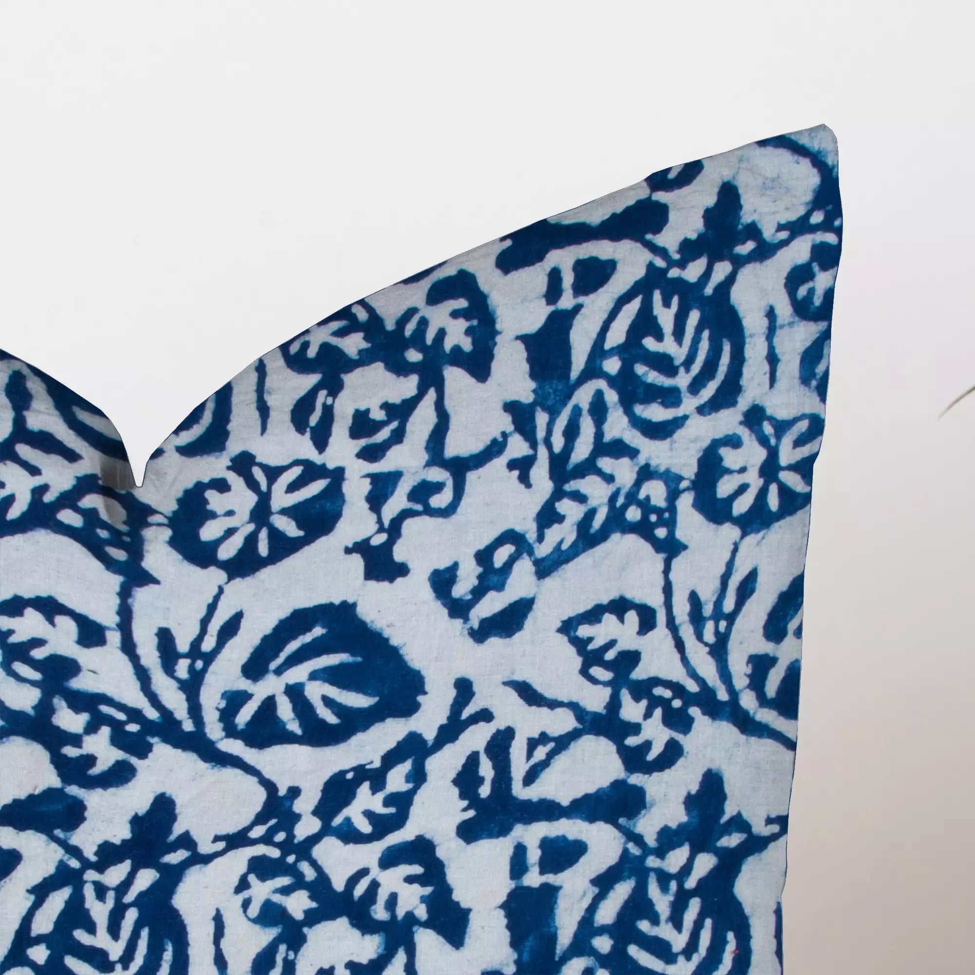 Indigo Blue Hand Block Printed Cotton Cushion Cover