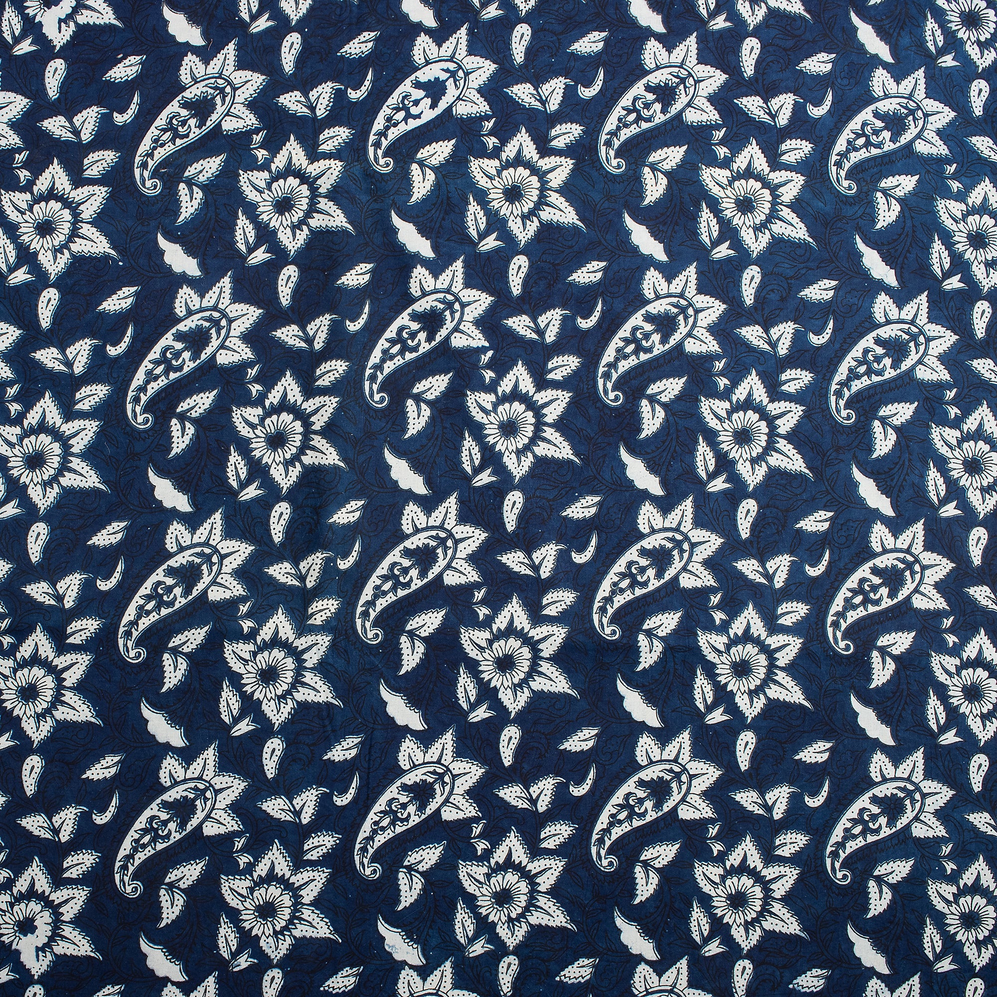 Indigo Blue Paisley Cotton Women&