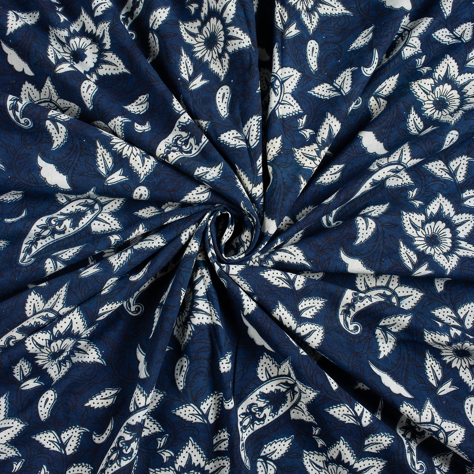 Indigo Blue Paisley Cotton Women&