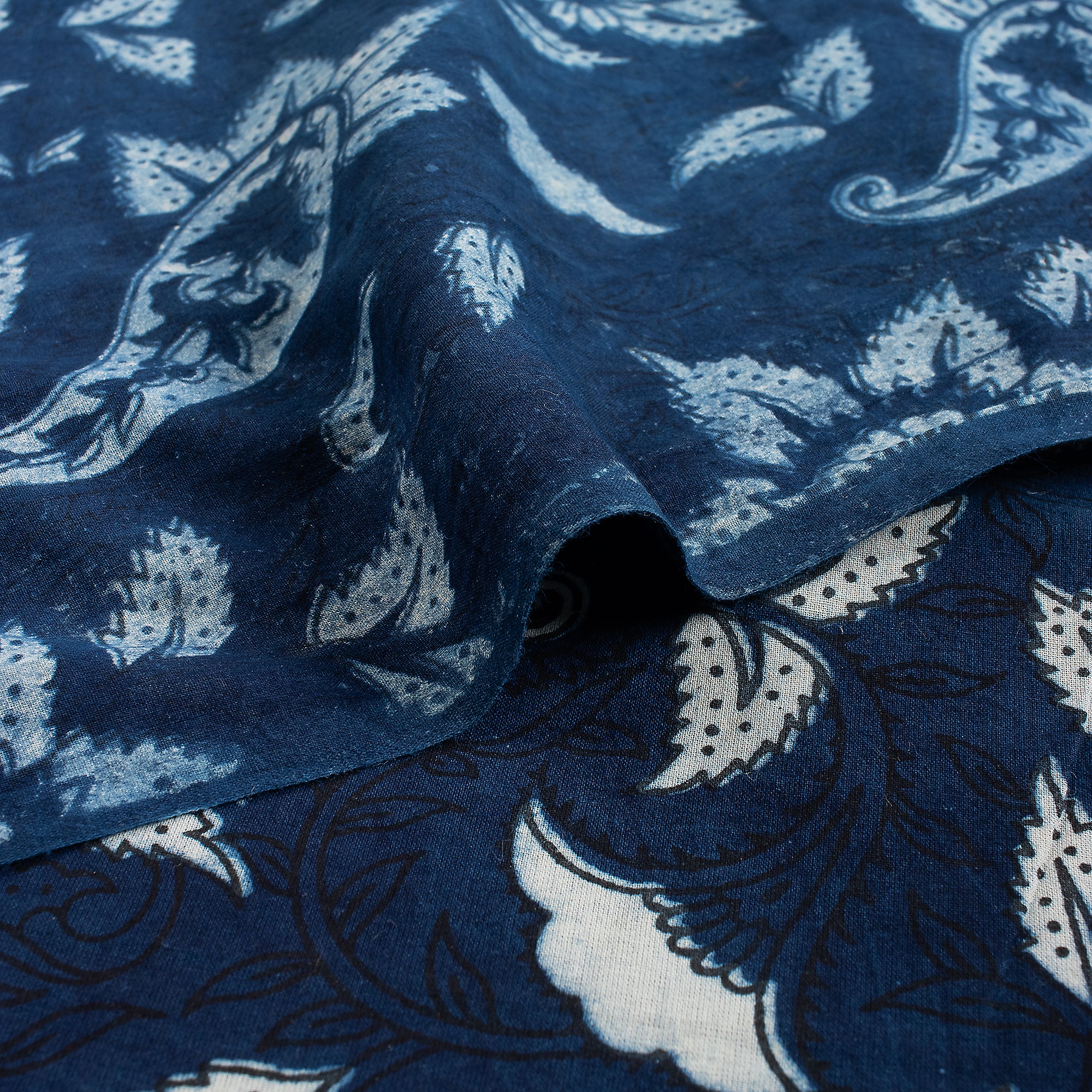 Indigo Blue Paisley Cotton Women&