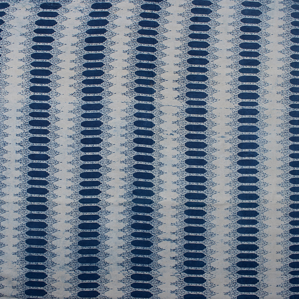 Indigo Blue Print Hand Block Cotton Fabric