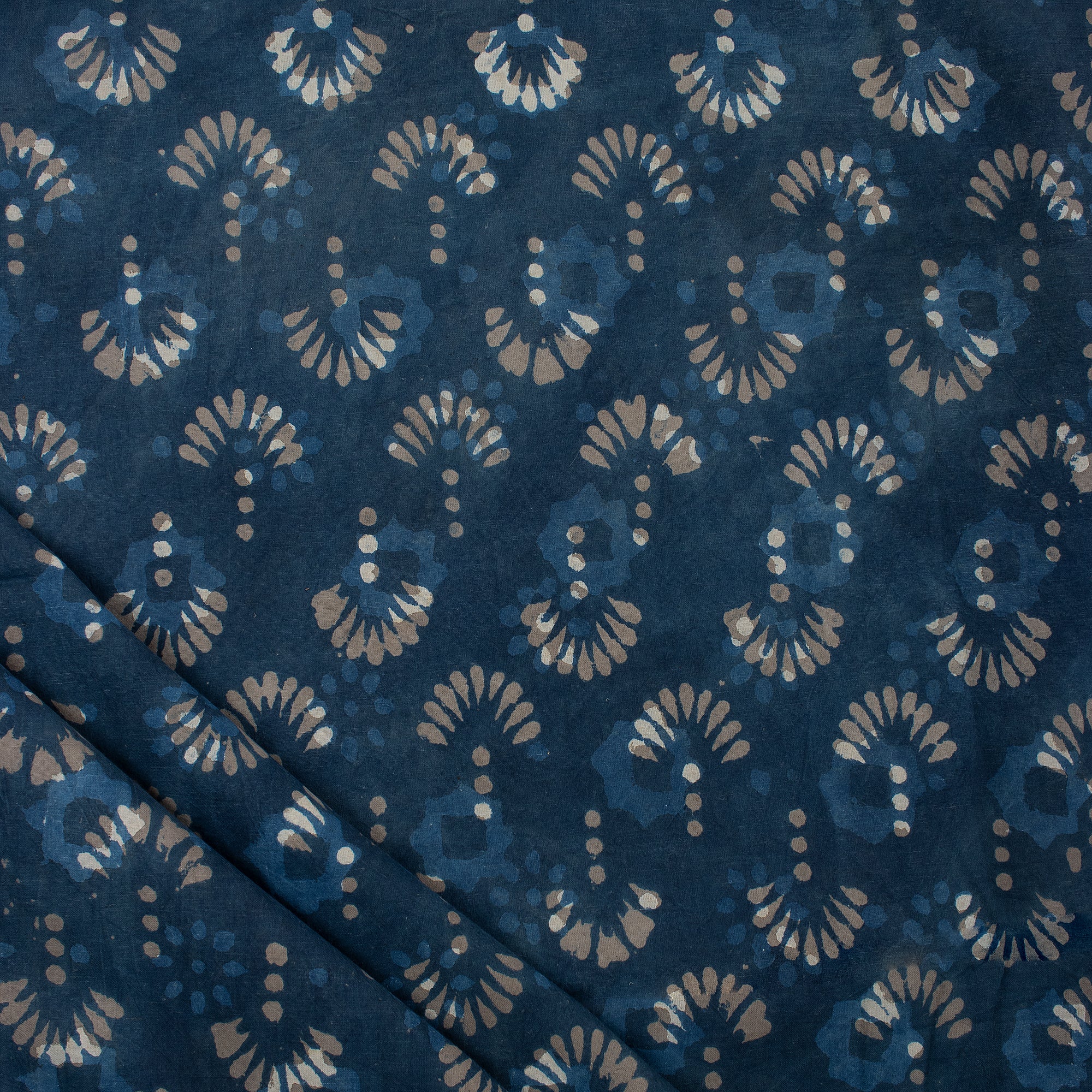 Indigo Soft Organic Cotton Fabric By The Yard
