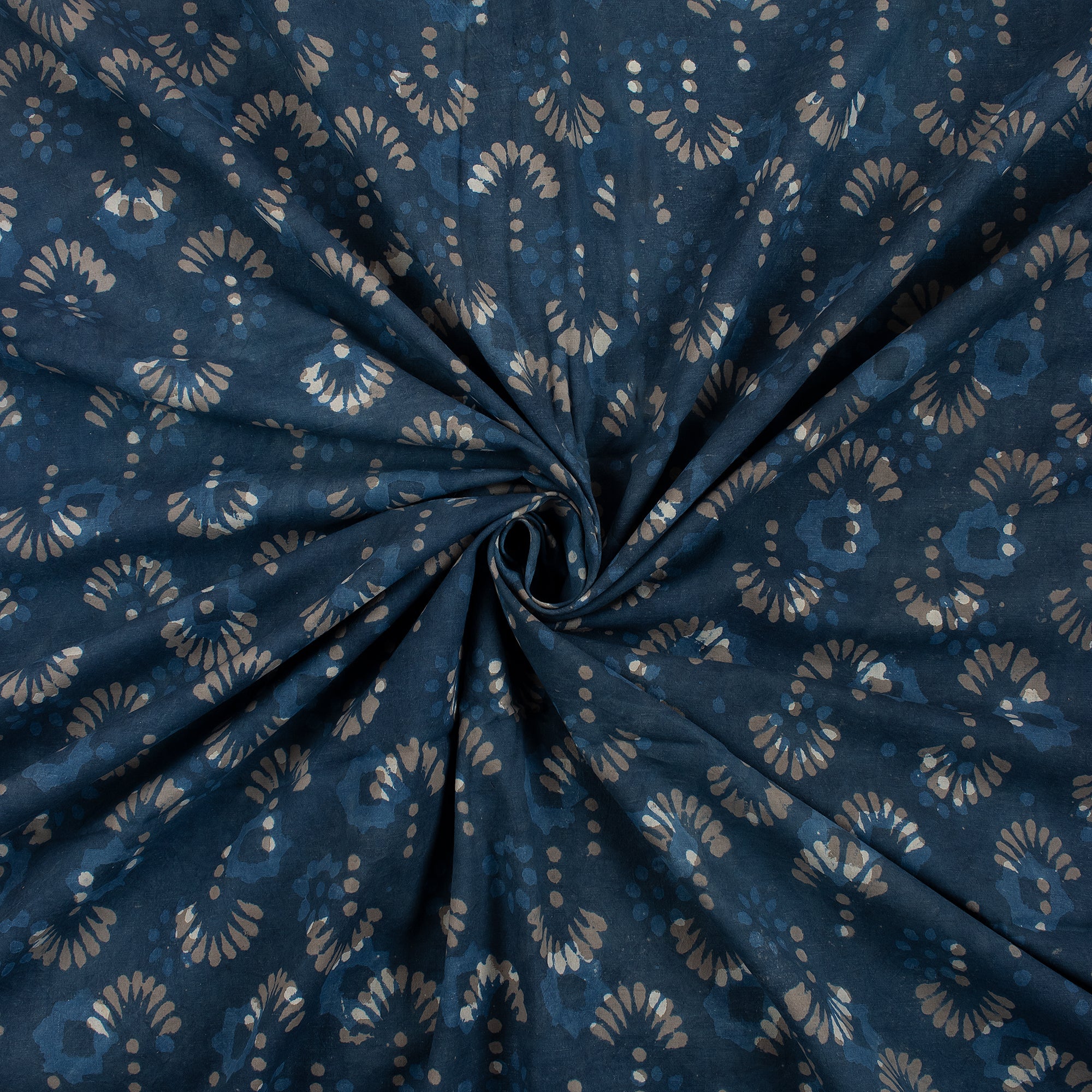 Indigo Soft Organic Cotton Fabric By The Yard