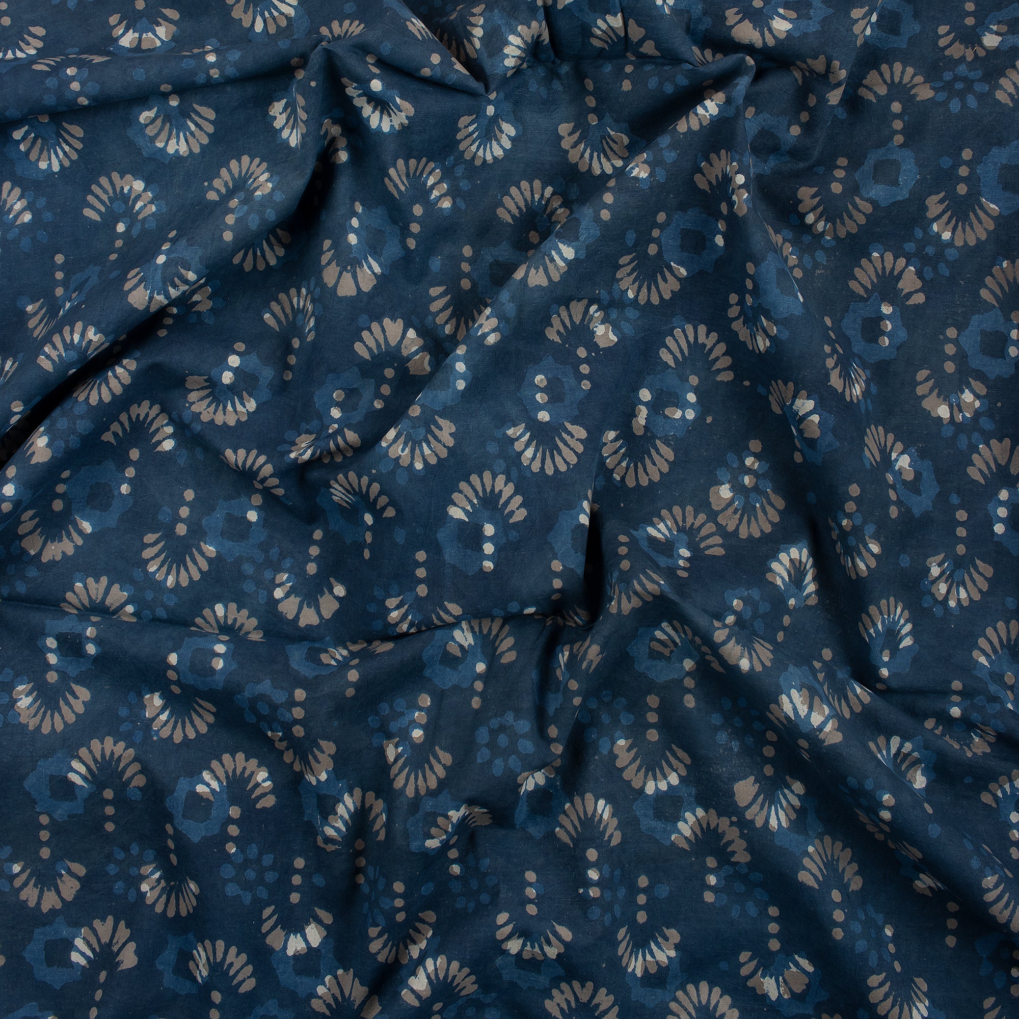 Indigo Soft Organic Cotton Fabric By The Yard