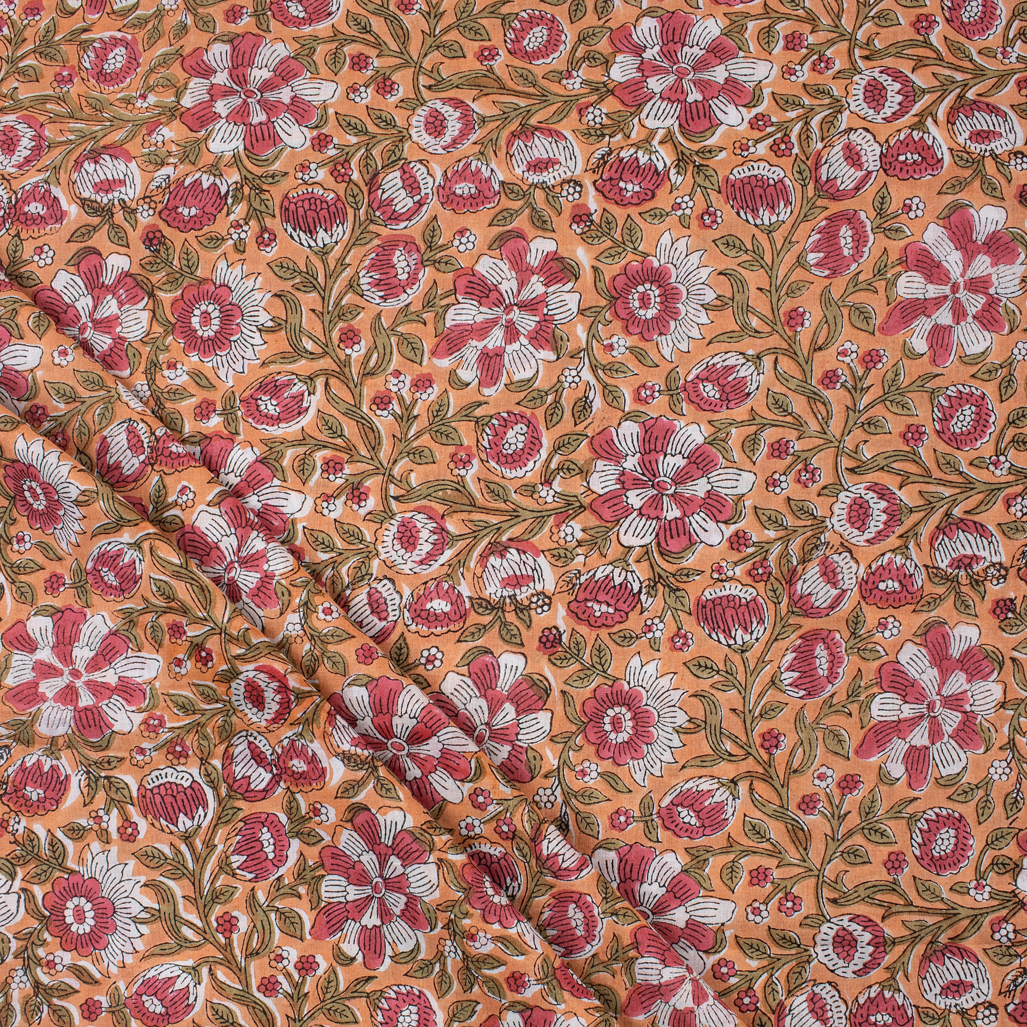 Jaipuri Hand Block Print Fabric Cloth Material
