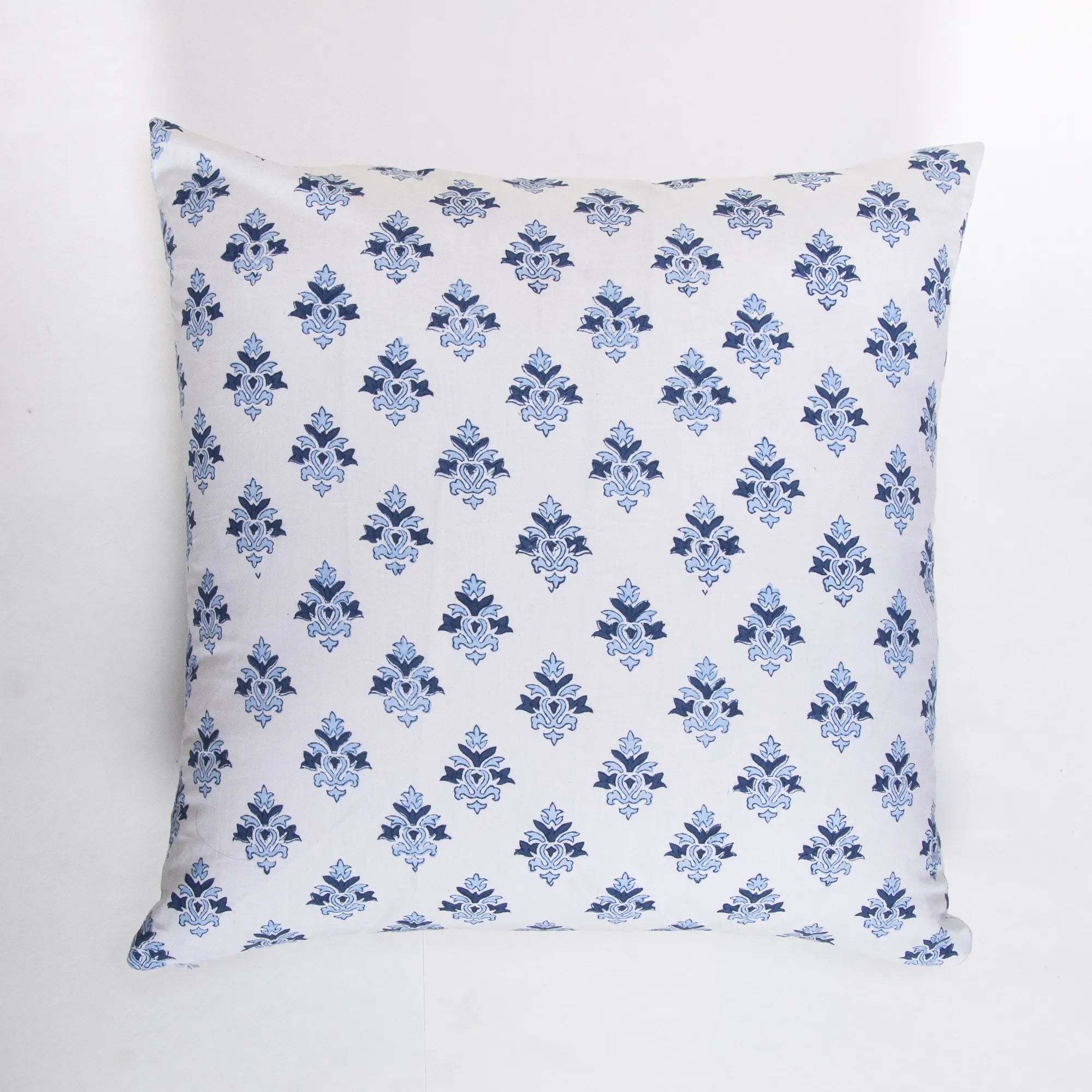 Latest Blue Booti Hand Block Printed Cotton Cushion Covers