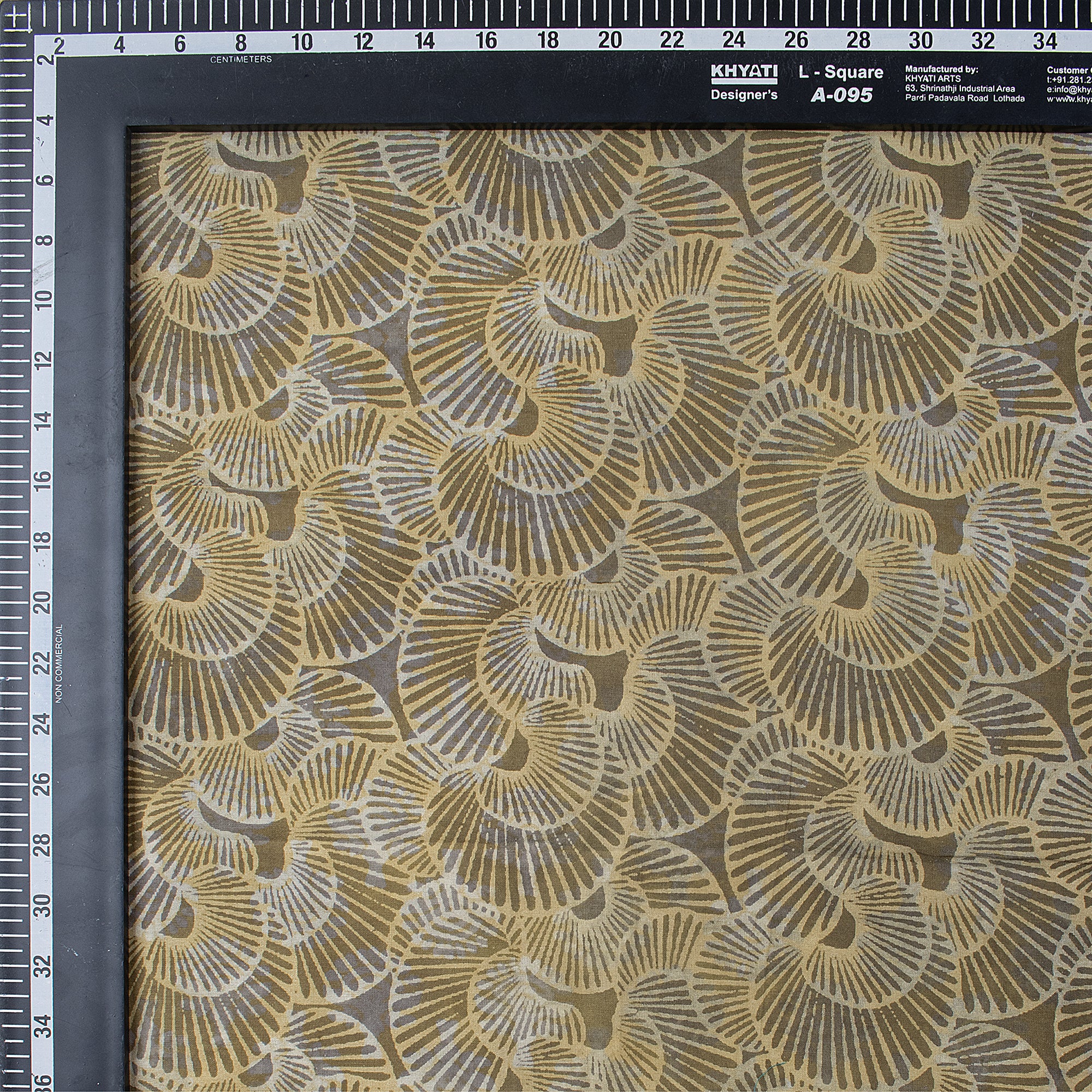 Ligh Weighted Cotton Hand Block Print Dabu Fabric