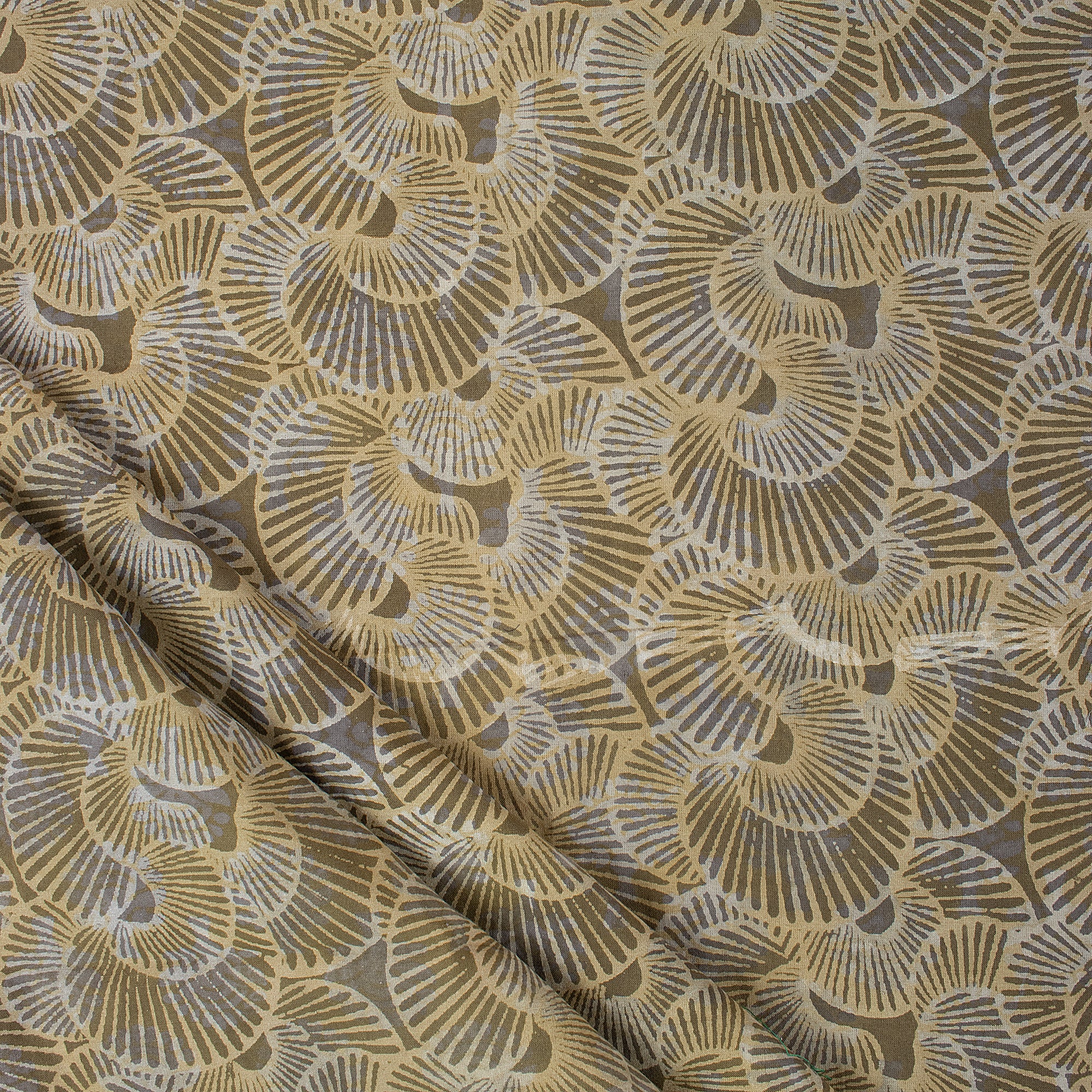 Ligh Weighted Cotton Hand Block Print Dabu Fabric