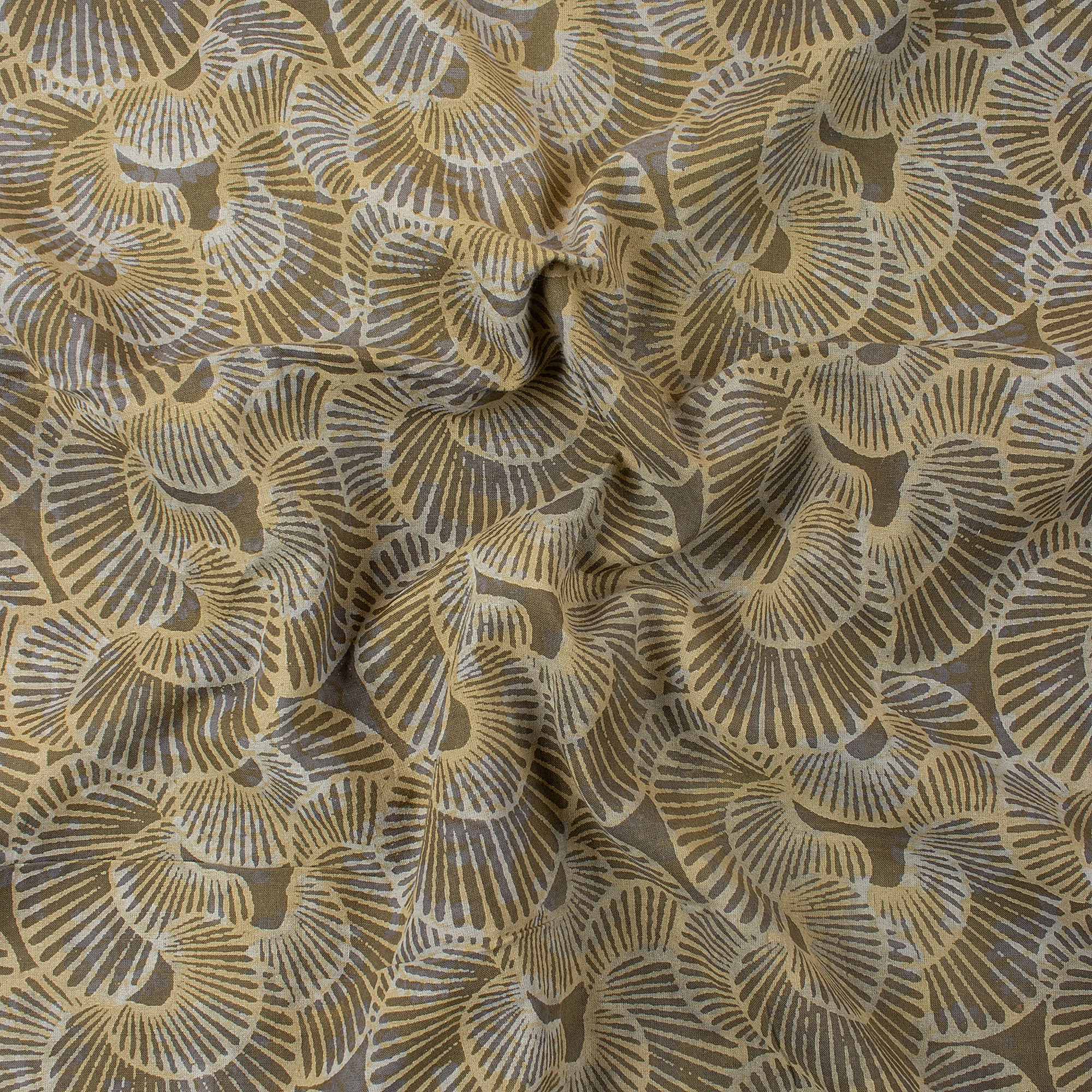 Ligh Weighted Cotton Hand Block Print Dabu Fabric