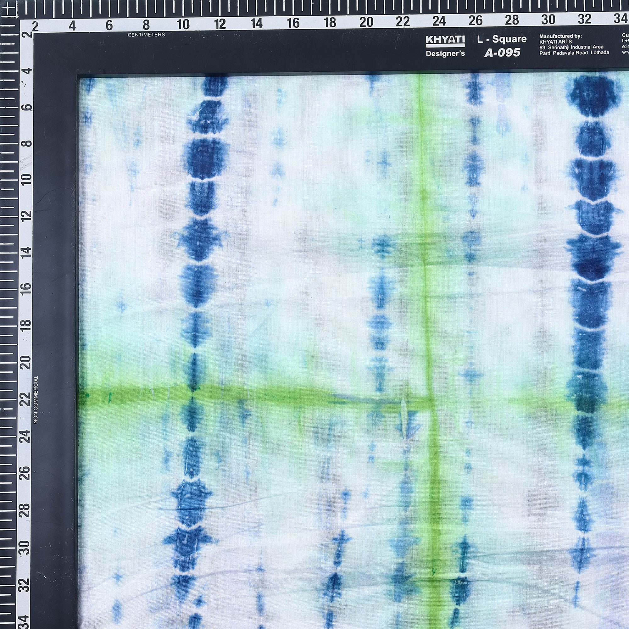 Light Green Tie and Dye Shibori Fabric
