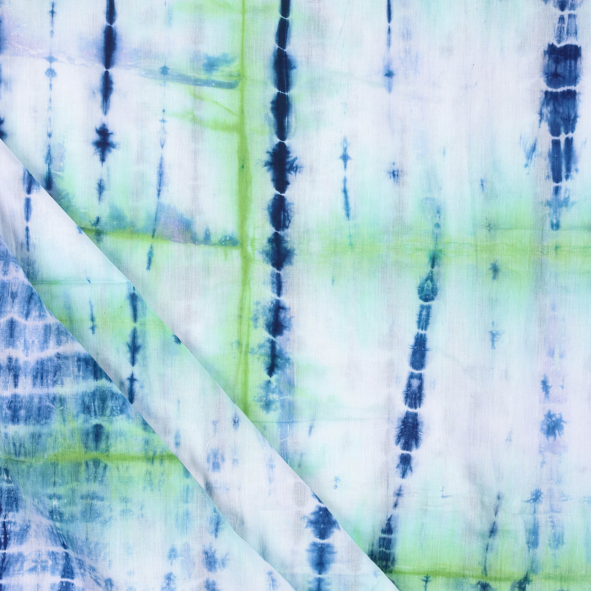 Light Green Tie and Dye Shibori Fabric
