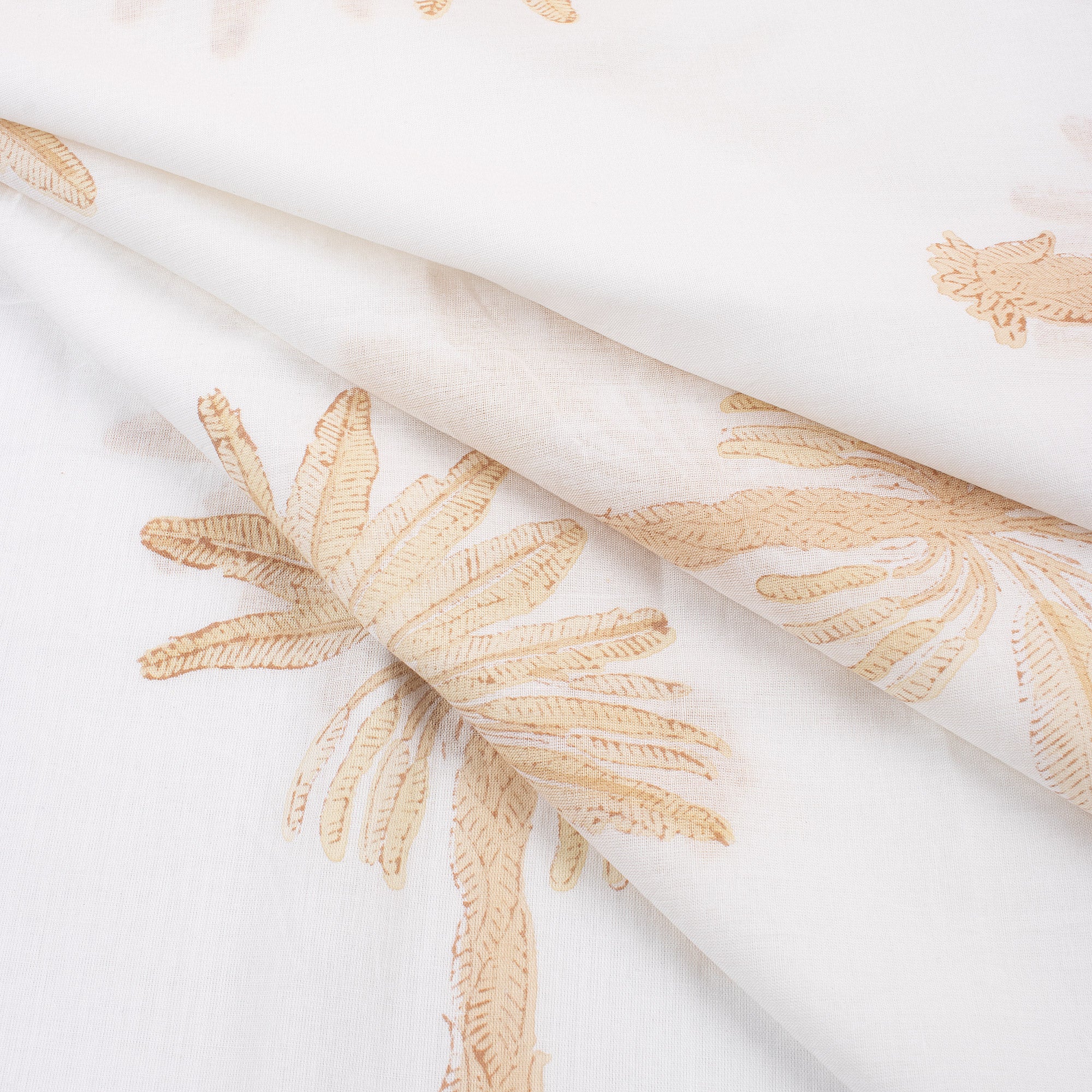 Light Pink Indian Block Print Fabric
