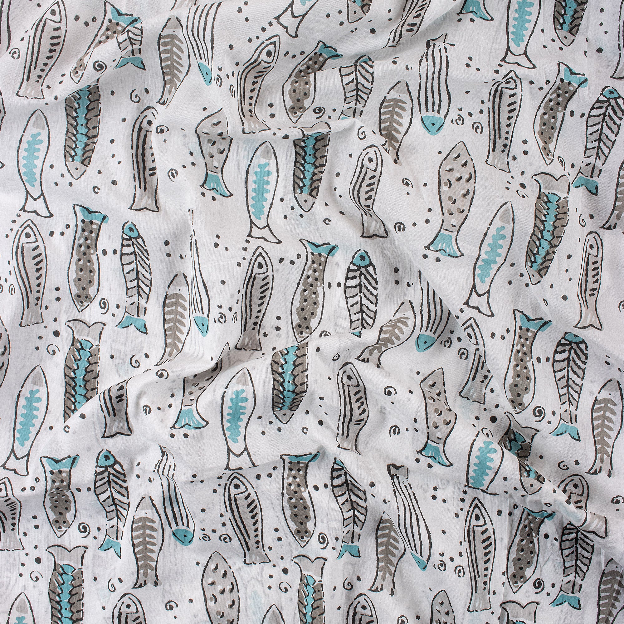Light Weighted Hand Block Print Cloth Fabric