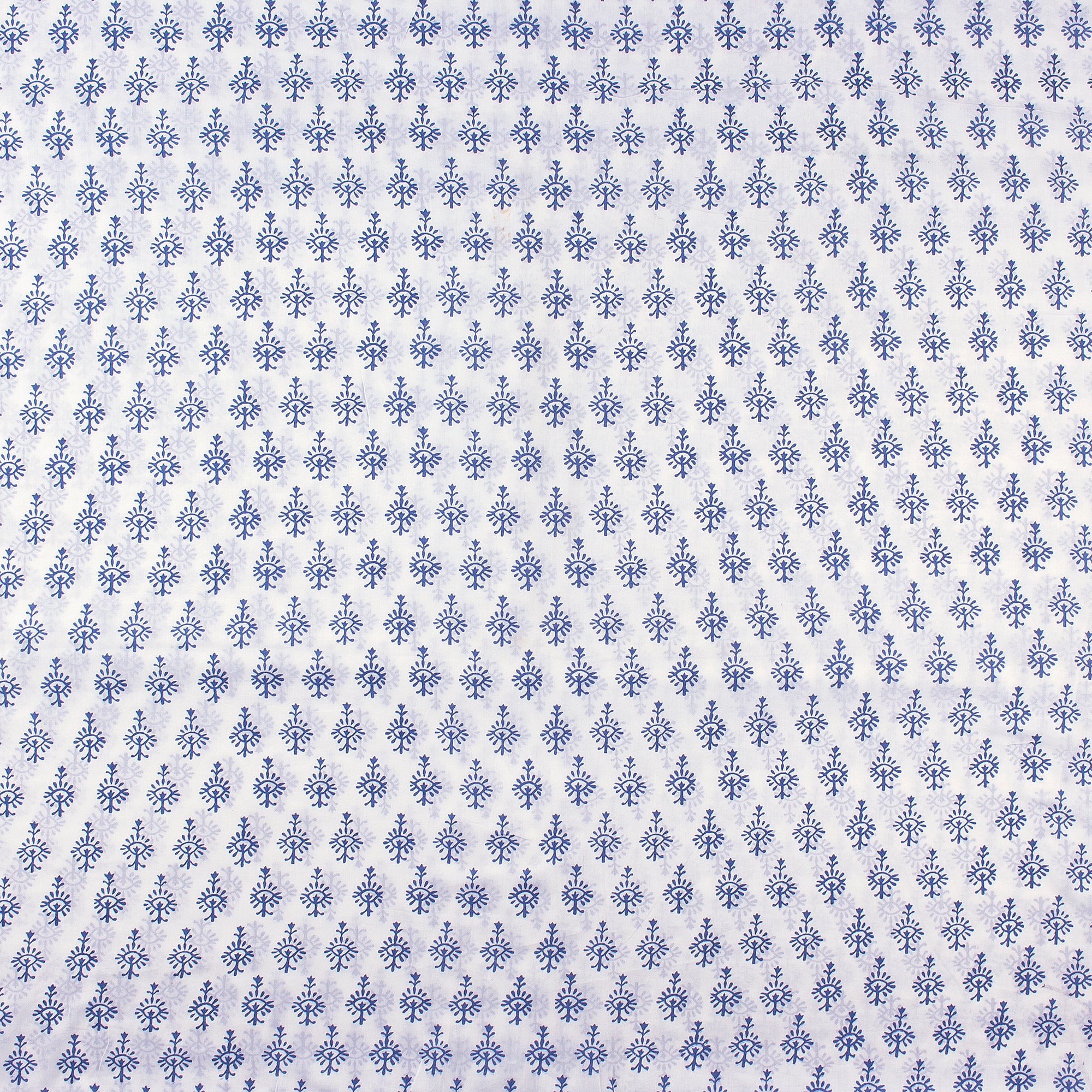 Modern Blue Booti Indian Fabric Cloth Material