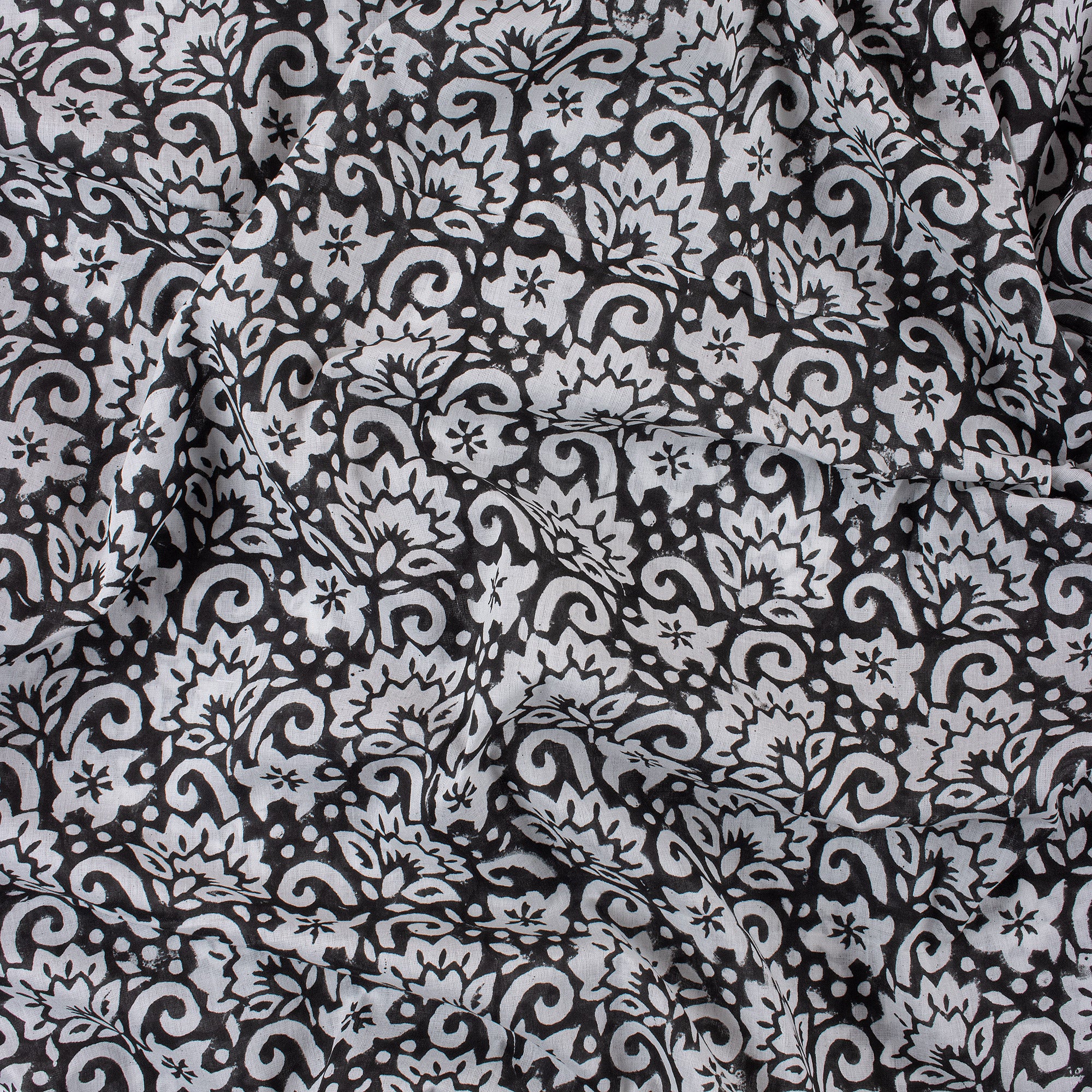 Modern Floral Indian Yards Of Cotton Fabric