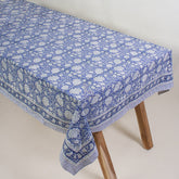 Modern Indian Handmade Block Print Table Cover Cloth 6 Seater