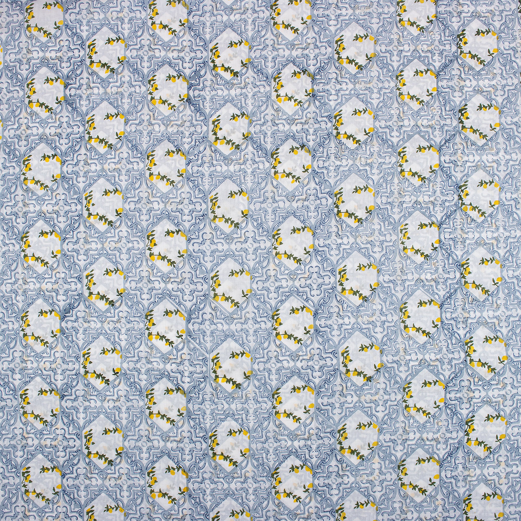 Multicolor Floral Hand Block Print Fabric Cloth