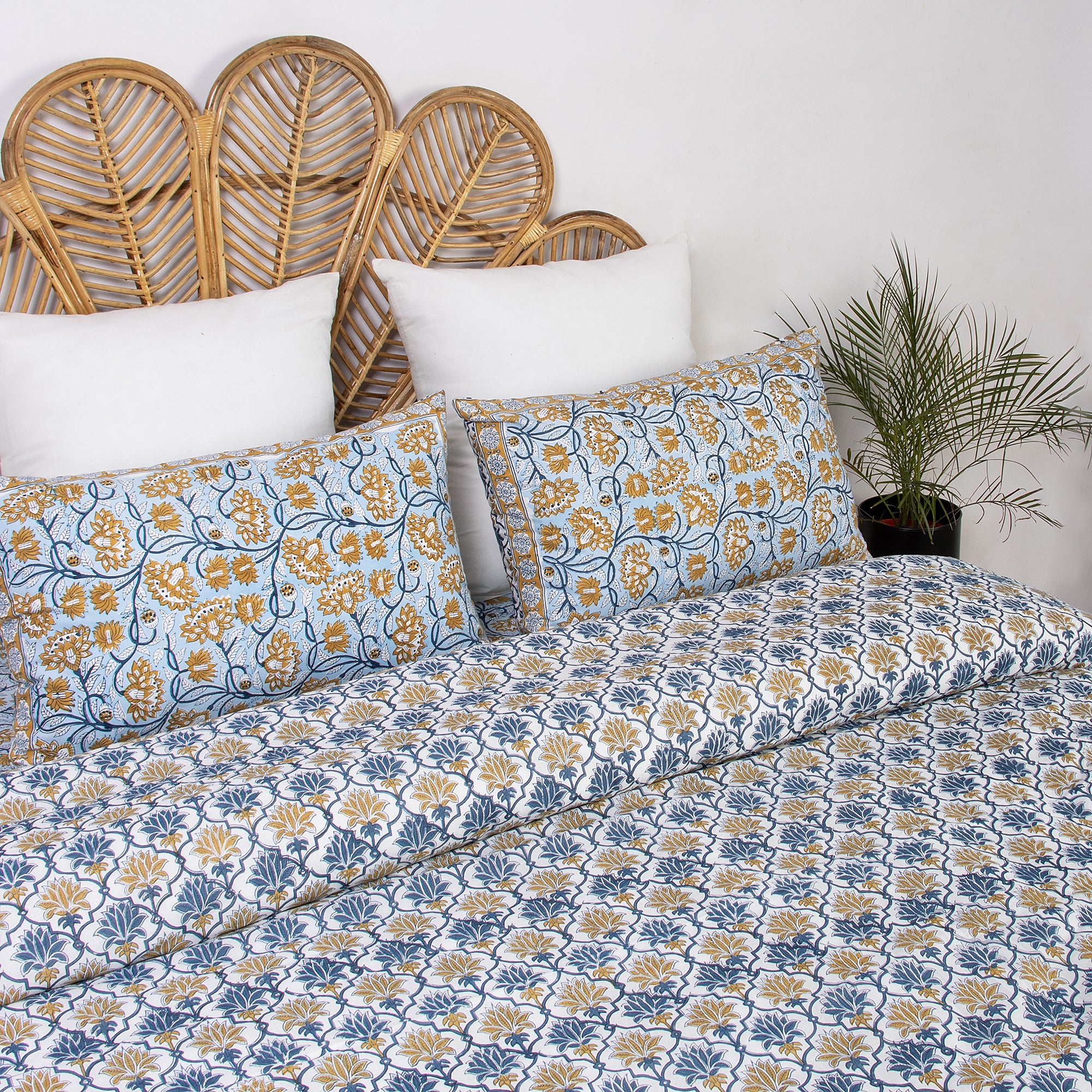 Multicolor Floral Indian Reversibel Cotton Duvet Cover