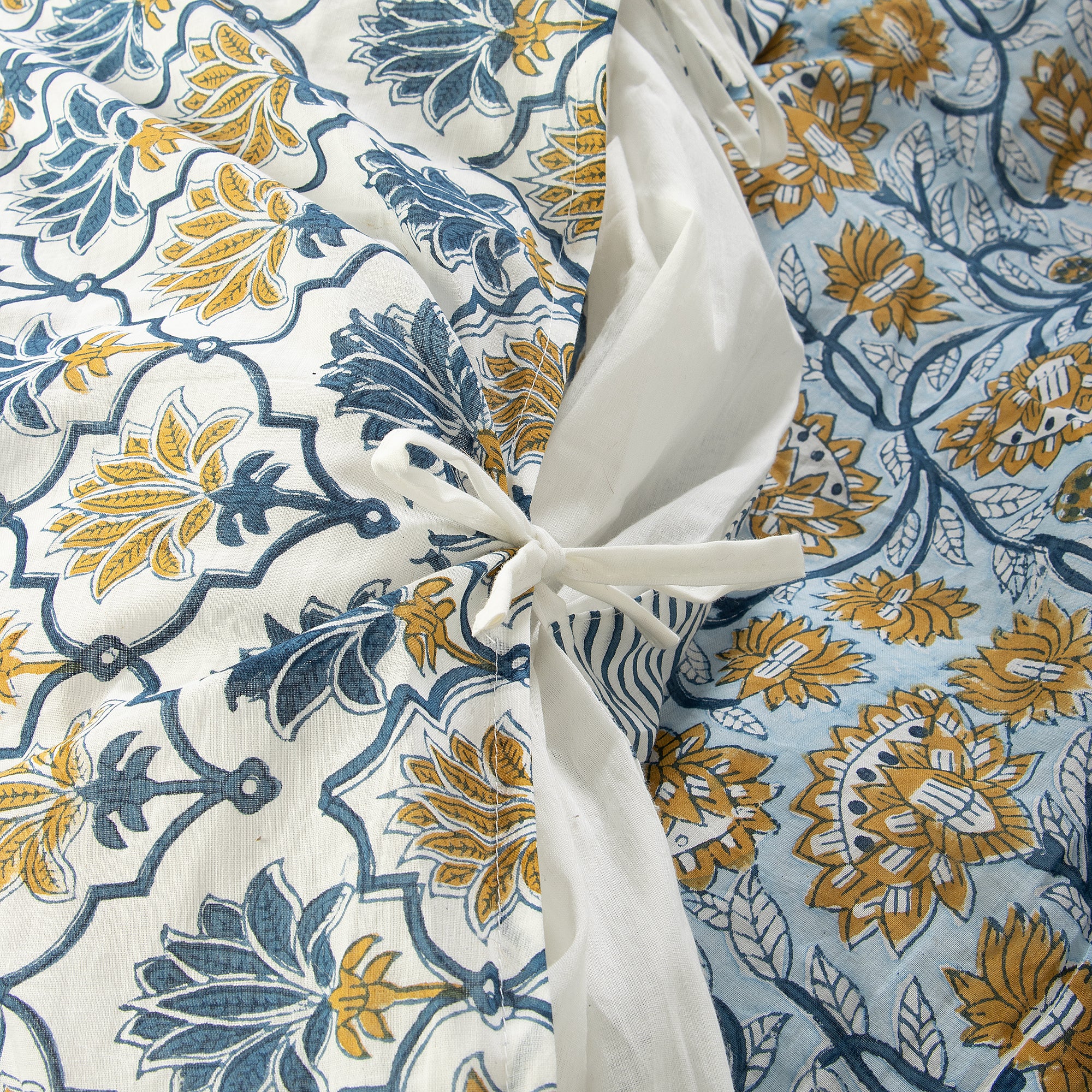 Multicolor Floral Indian Reversibel Cotton Duvet Cover