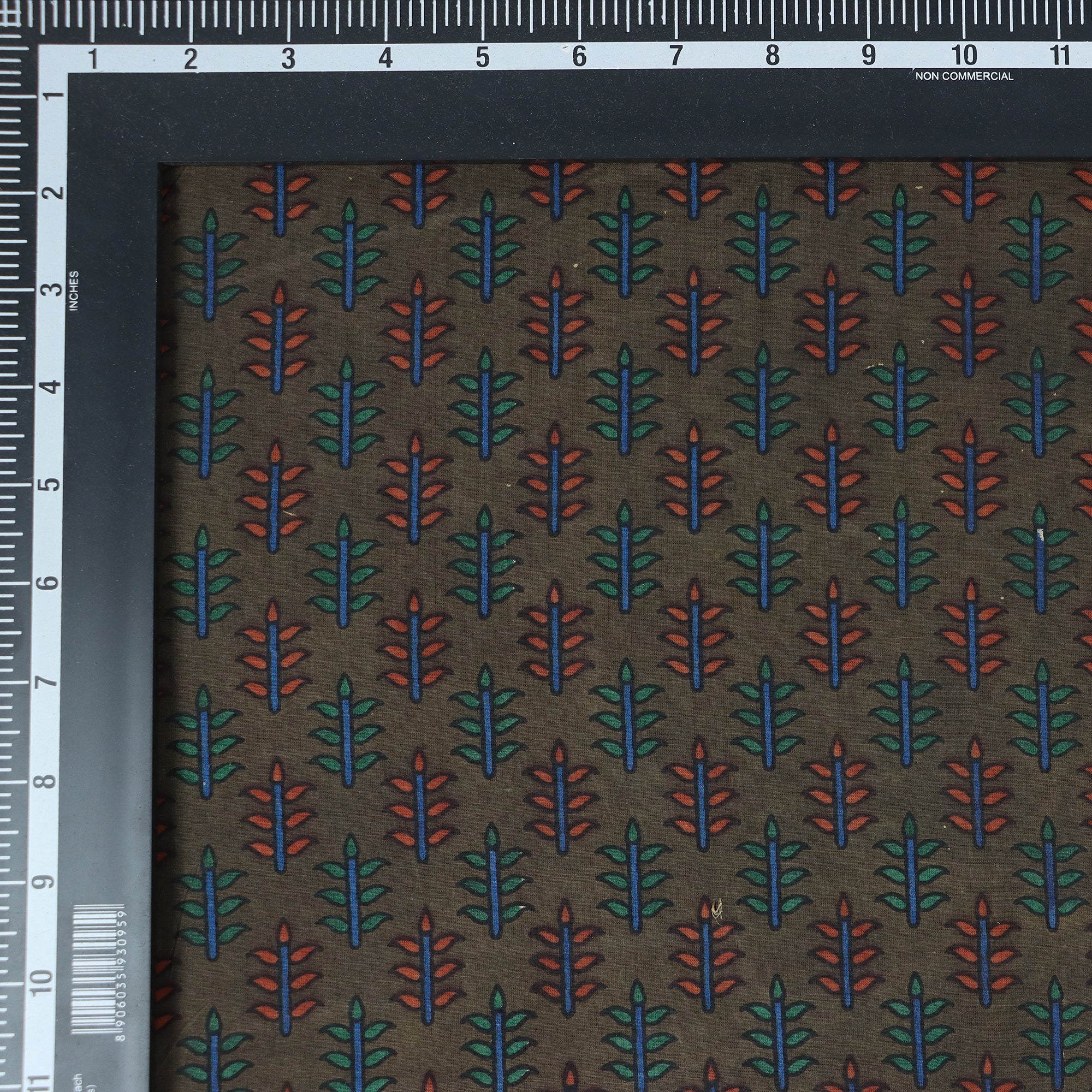 Multicolor Hand Block Print Dabu Fabric