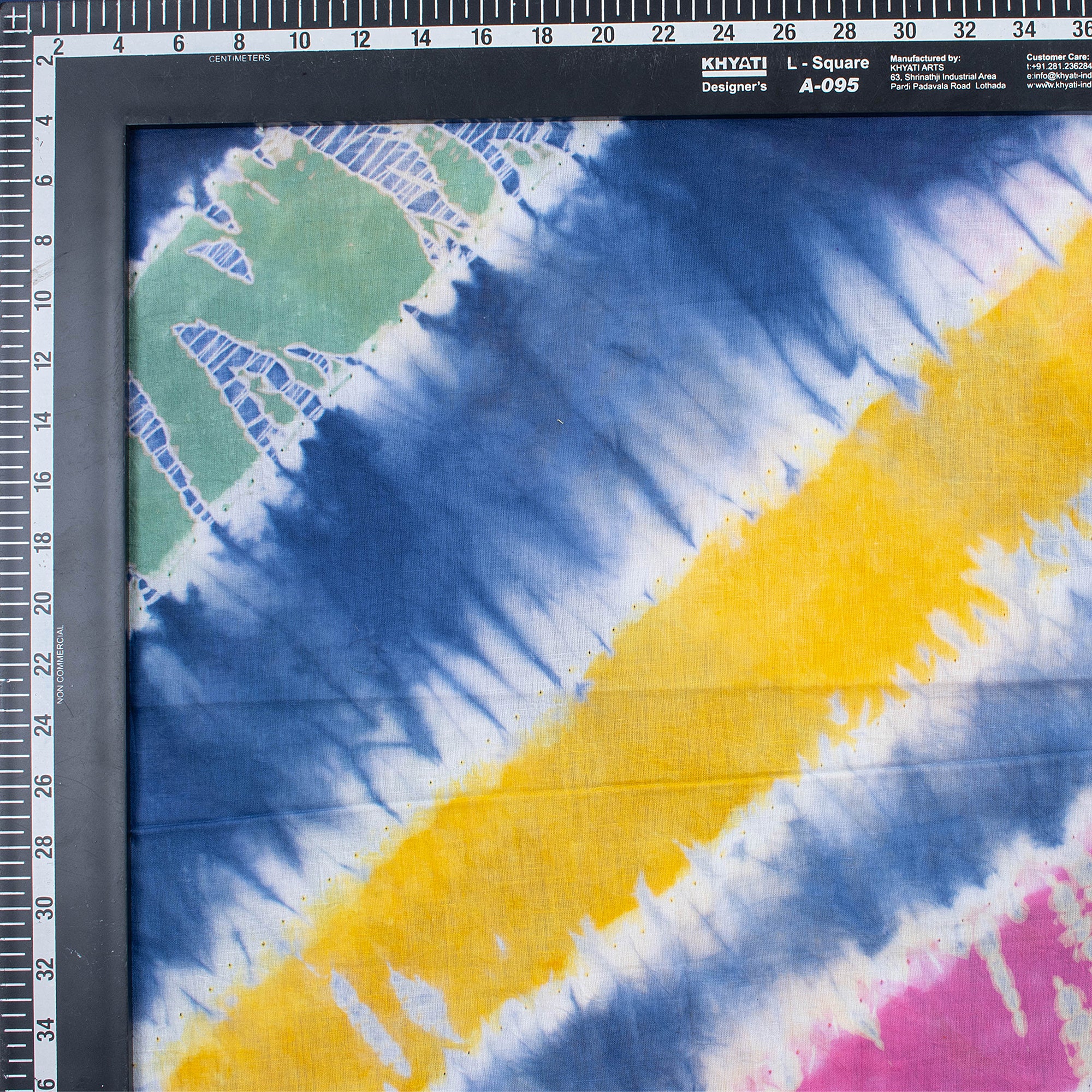 Multicolor Light Weighted Cotton Tie Dye Shibori Fabric