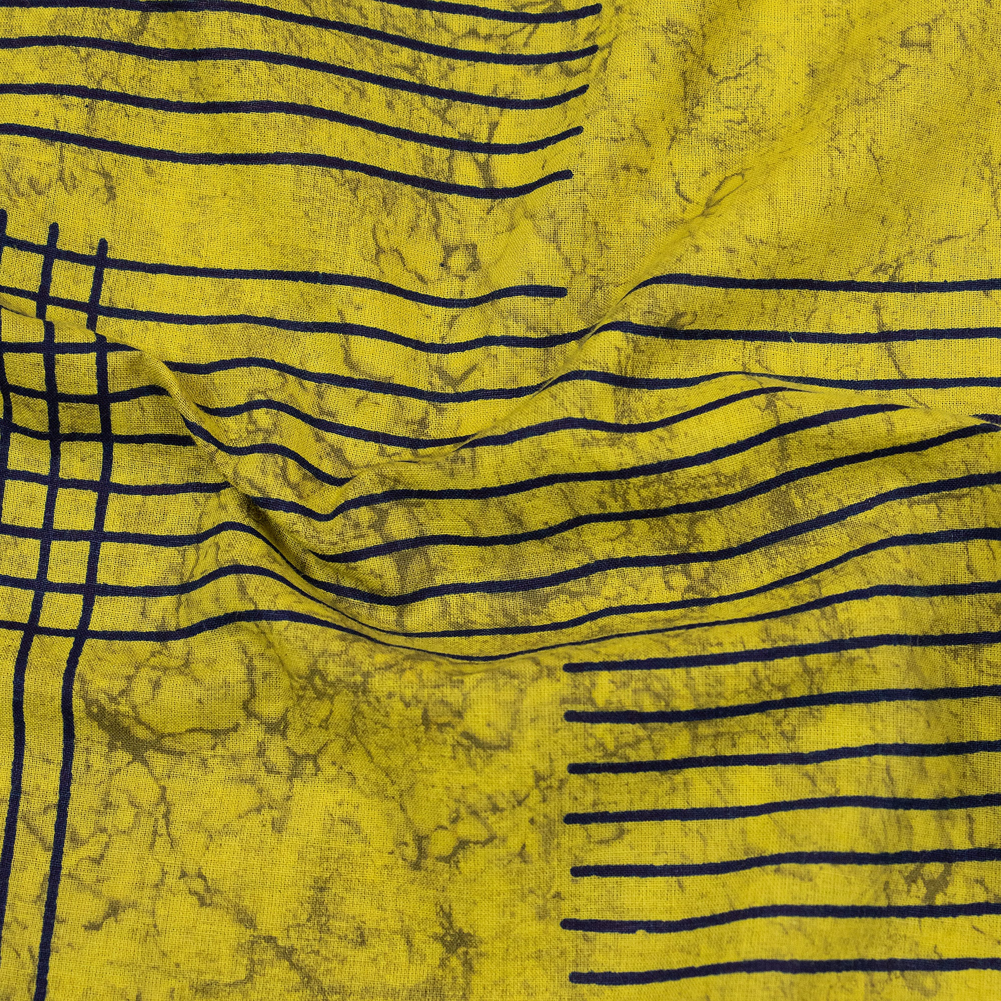 Multicolor Natural Dabu Hand Block Print Cotton Fabric