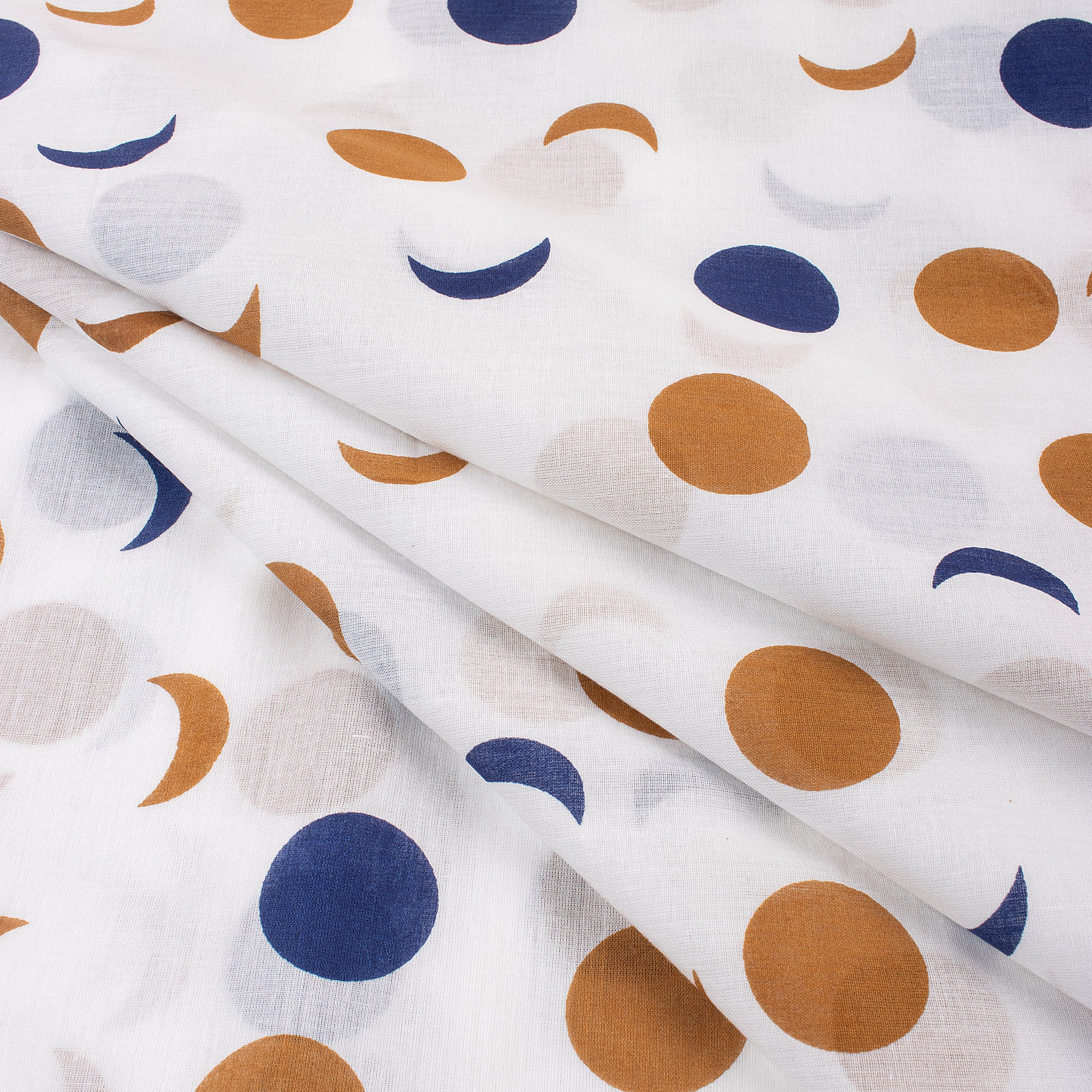 Multicolor Polka Dots Soft Cotton Fabric