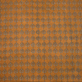 Mustard Yellow Hand Block Print 100% Cotton Fabric