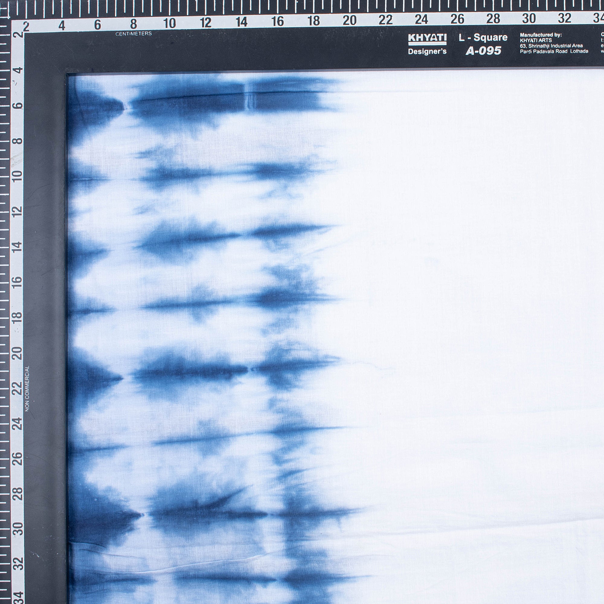 Natural Blue Tie Dye Shibori Fabric
