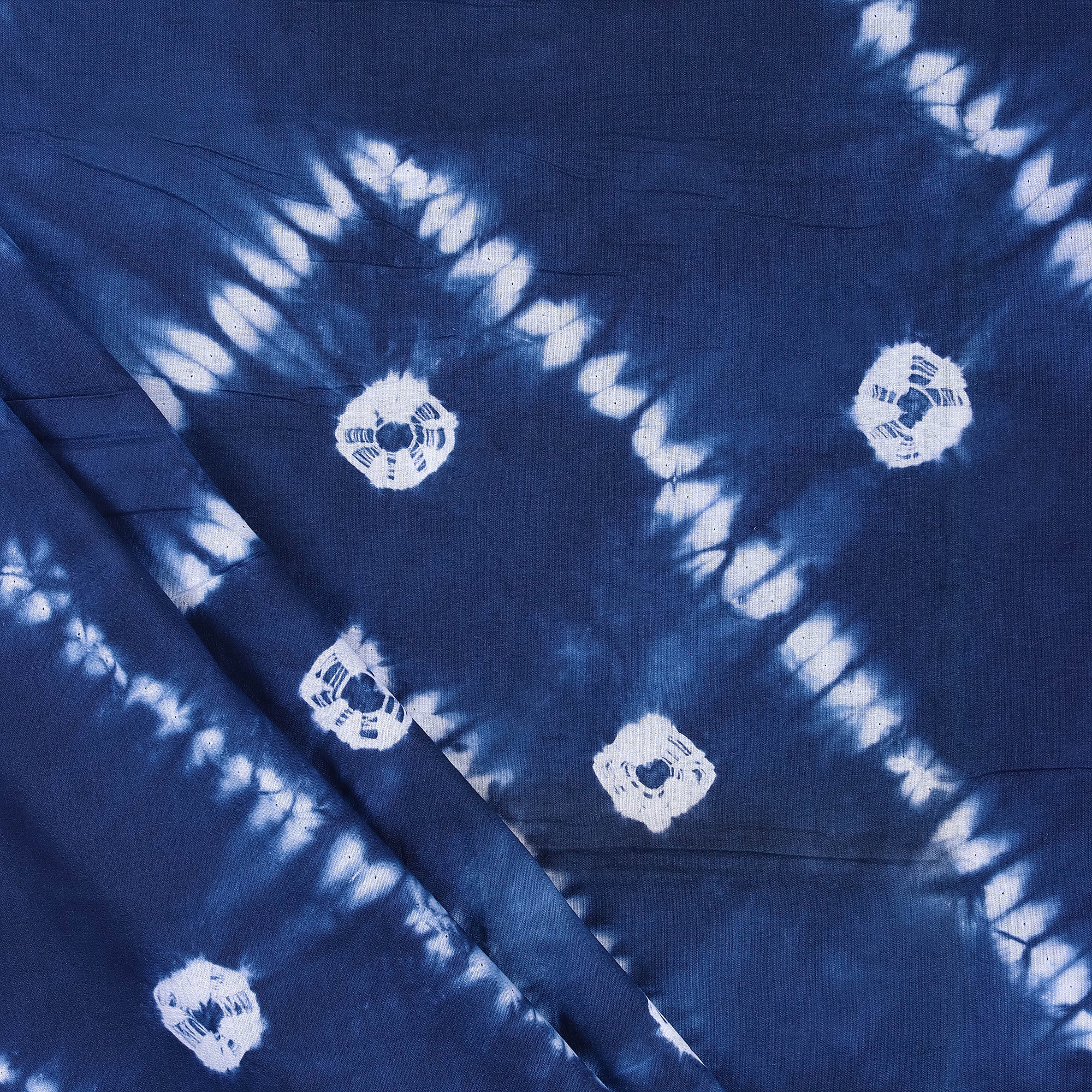 Natural Handmade Shibori Tie Dye Fabric