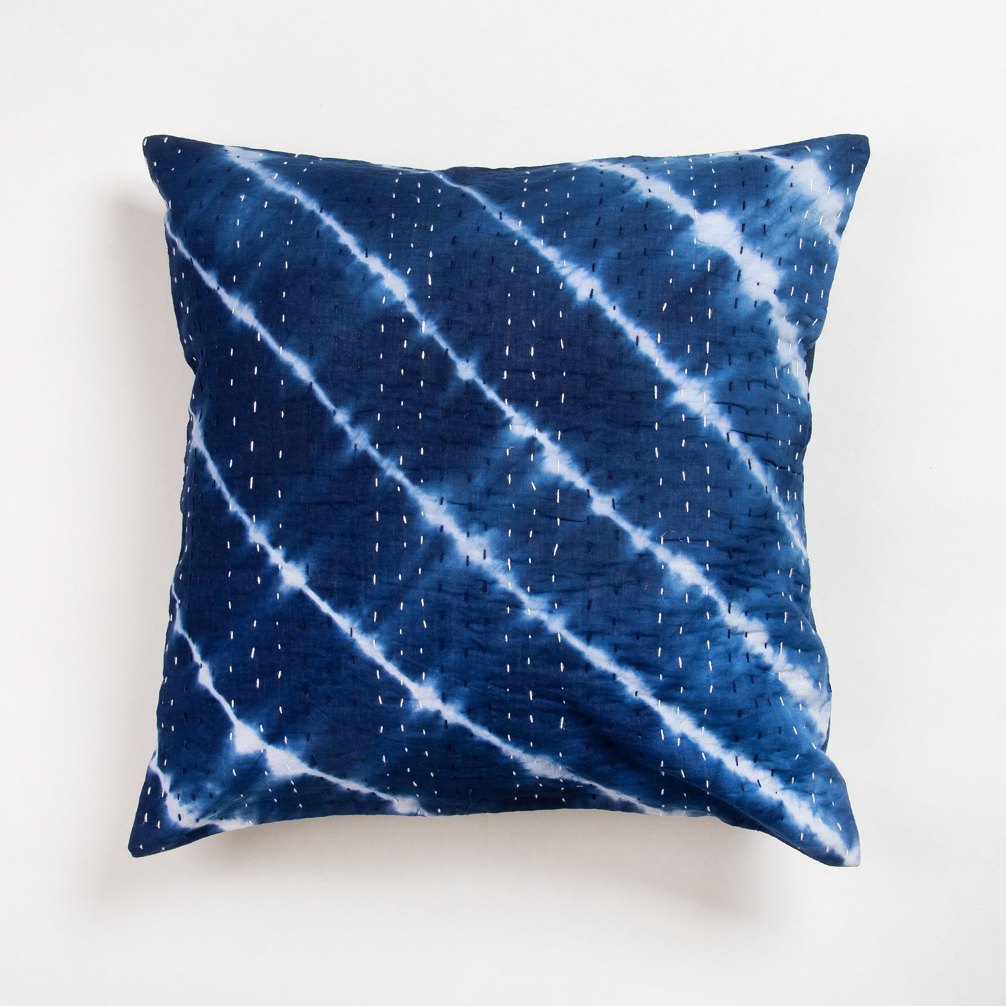 Natural Tie Dye Cotton Stitched Couch Cushion Cover
