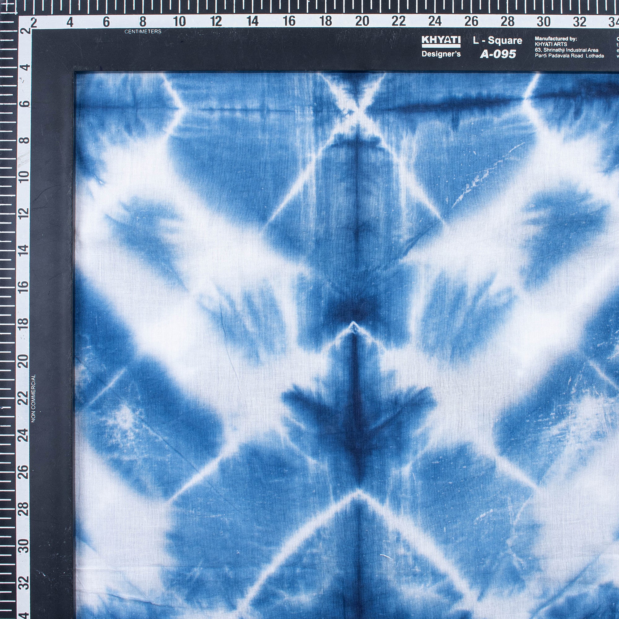 New Green Striped Indian Tie Dye Shibori Fabric
