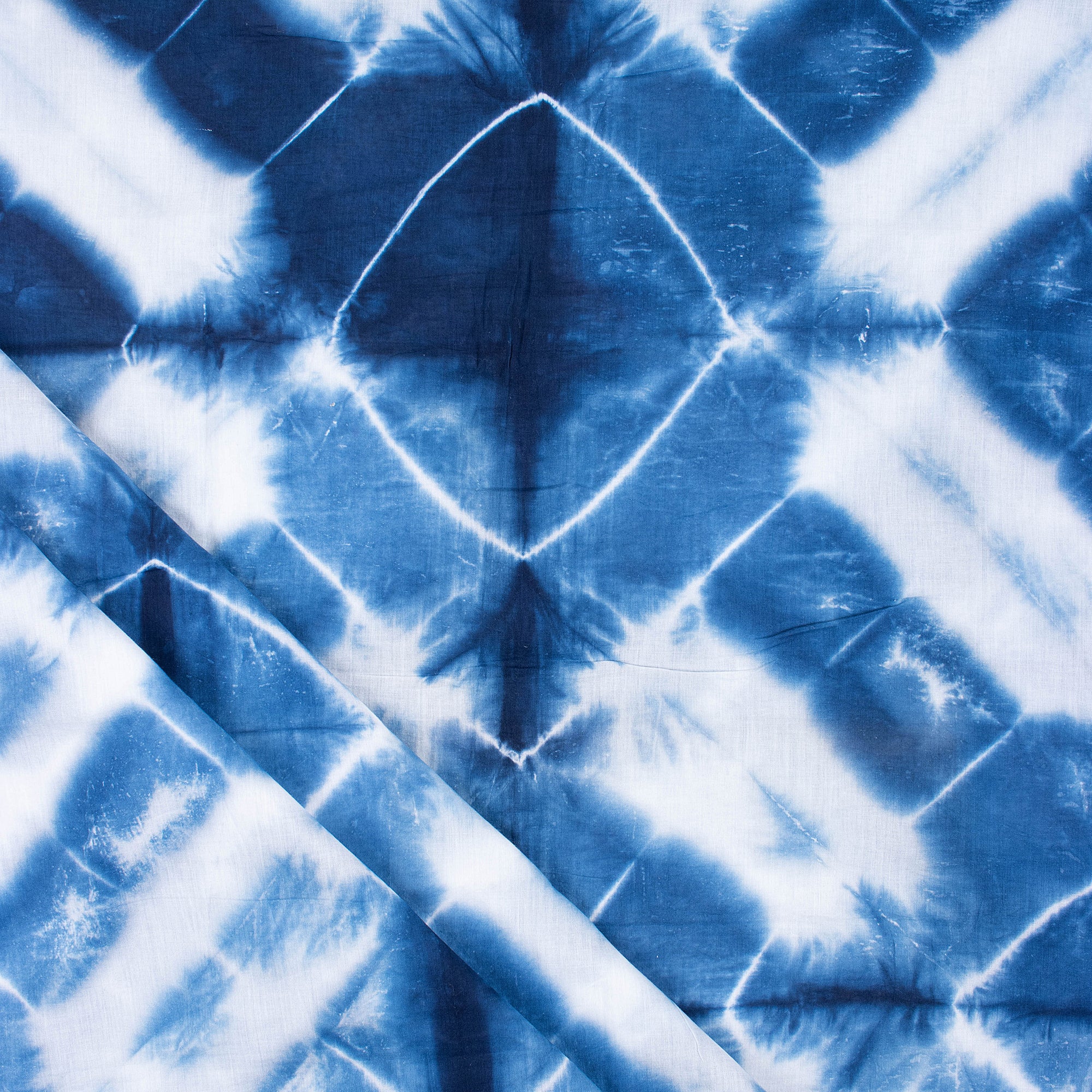 New Green Striped Indian Tie Dye Shibori Fabric