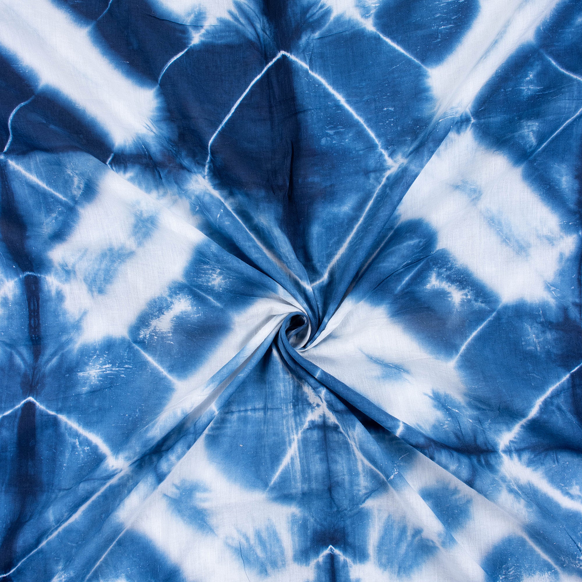 New Green Striped Indian Tie Dye Shibori Fabric
