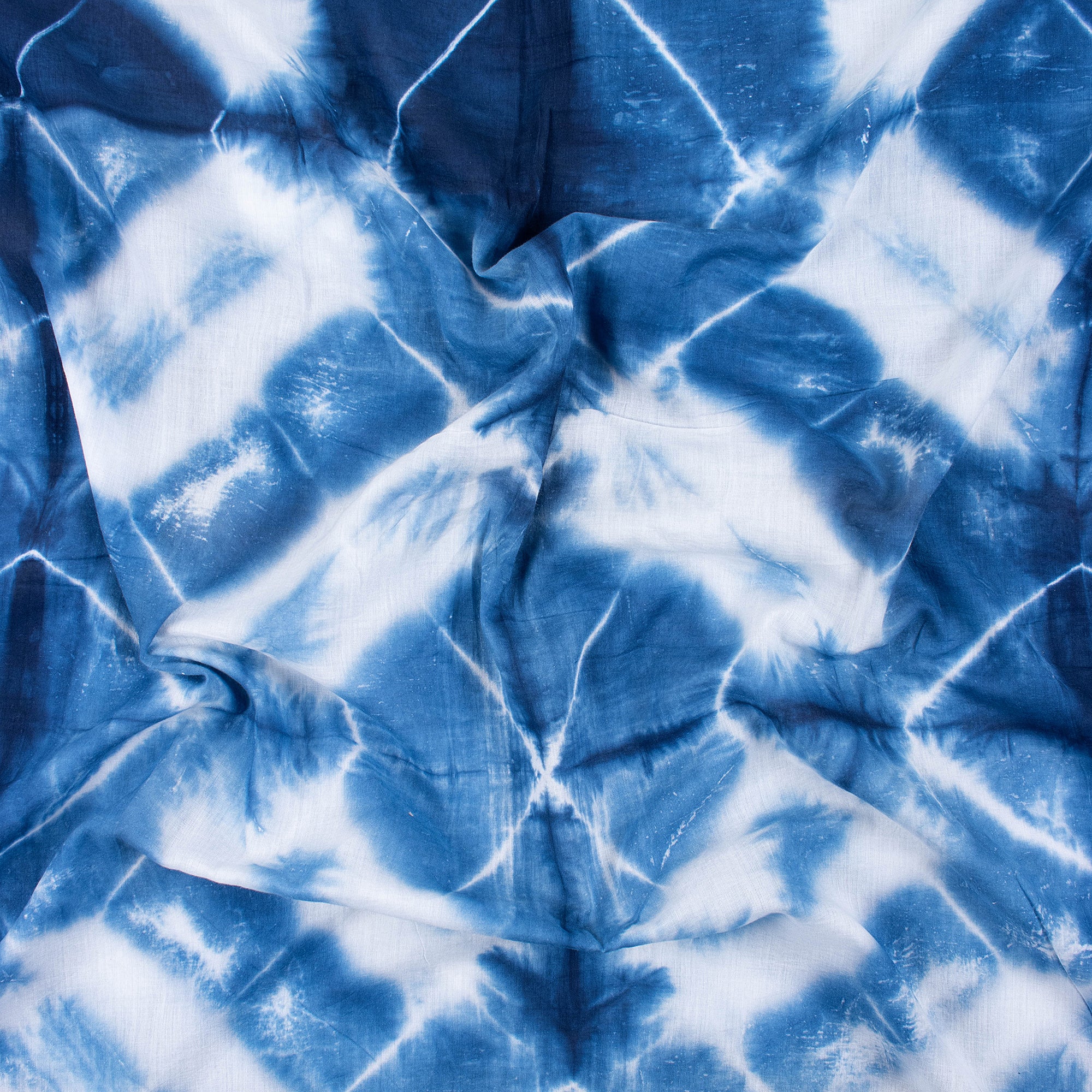 New Green Striped Indian Tie Dye Shibori Fabric