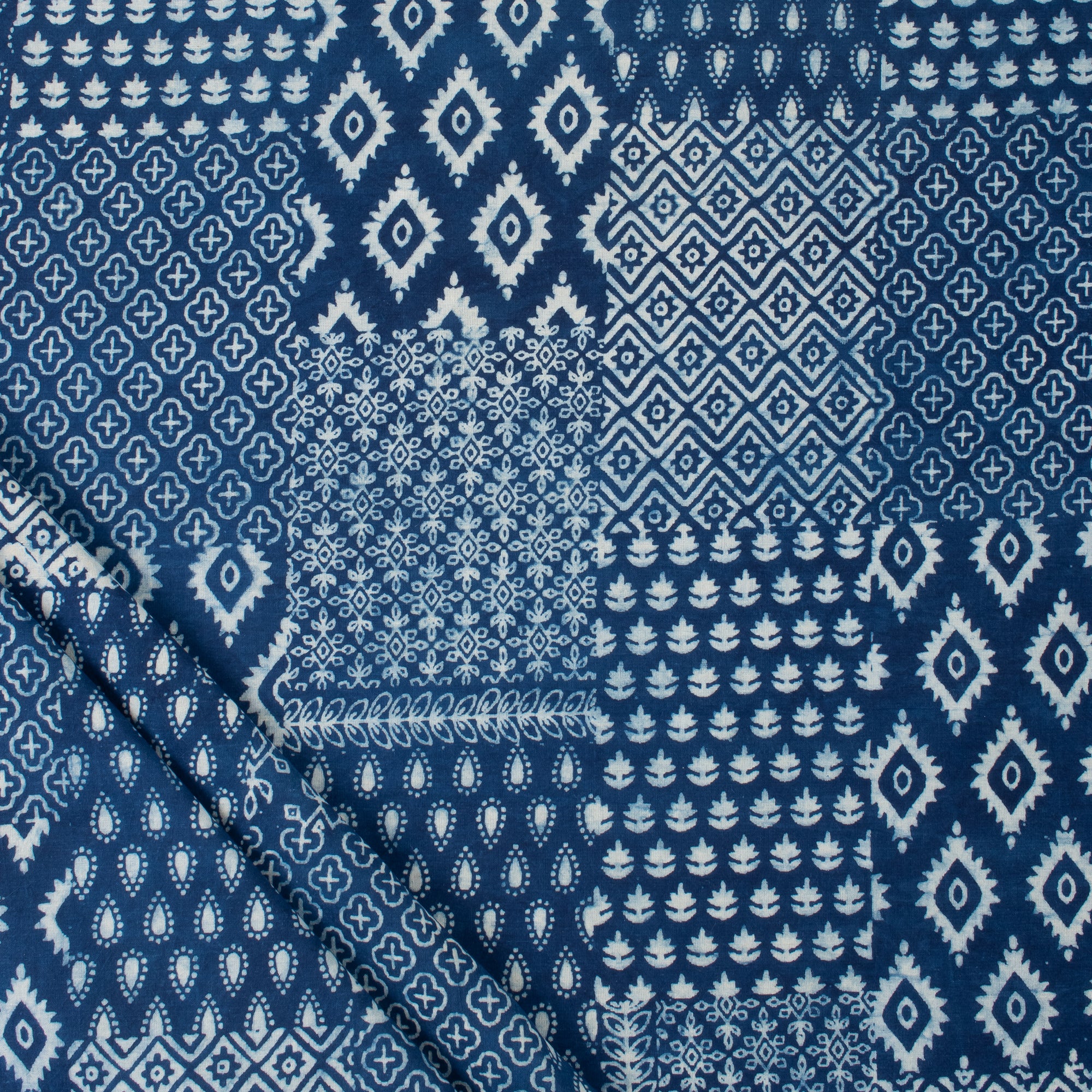 Indigo Printed Cotton Fabric