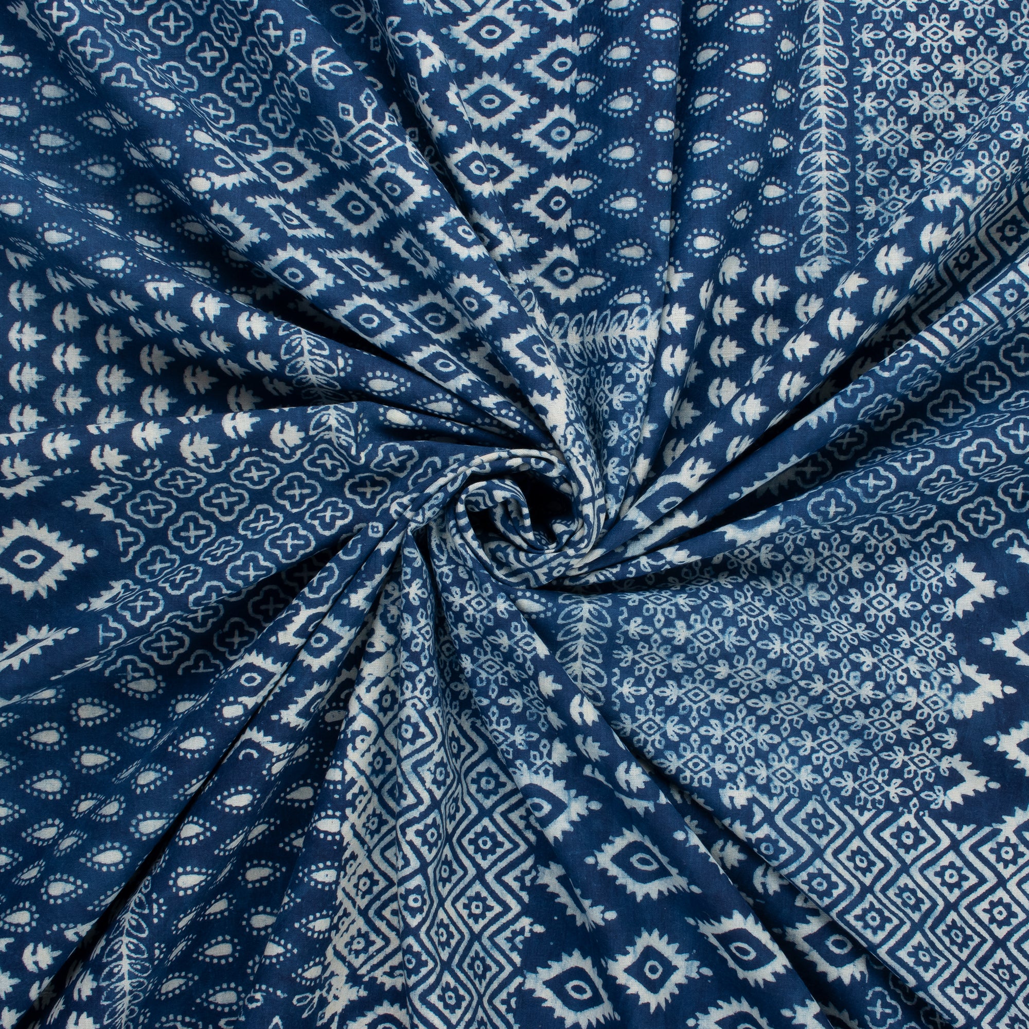 Indigo Printed Cotton Fabric