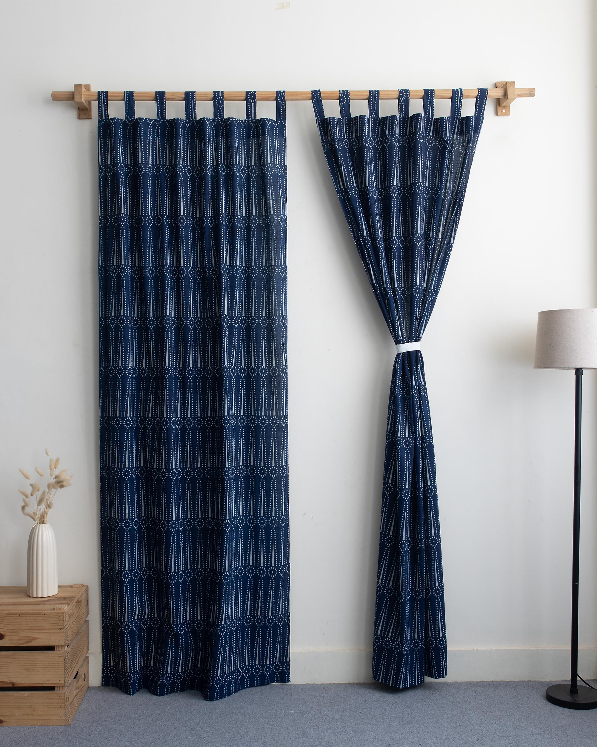 Online Indian Premium Block Printed Cotton Curtain
