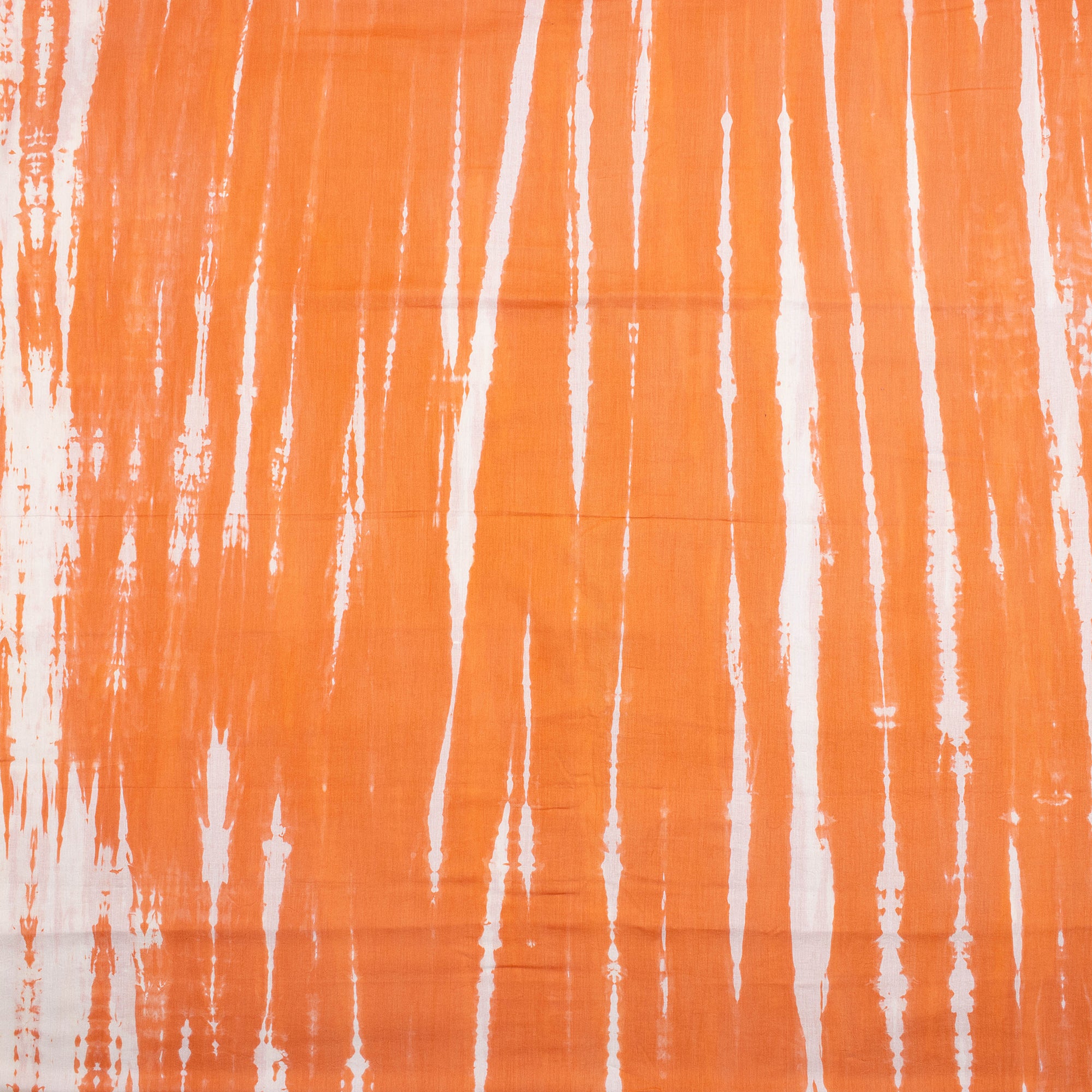 Orange Handmade Tie Dye Shibori Fabric