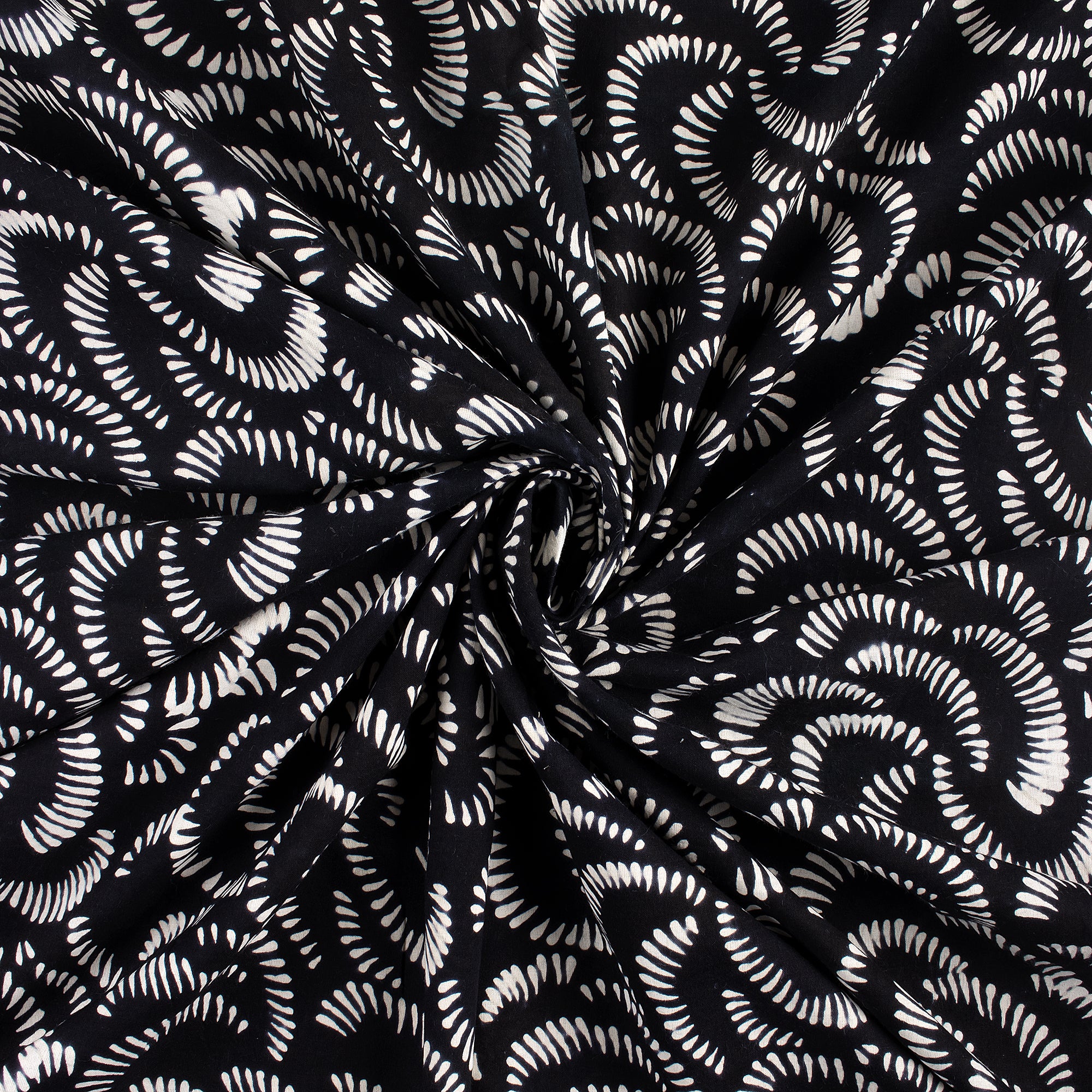 Organic Cotton Black and White Fabric
