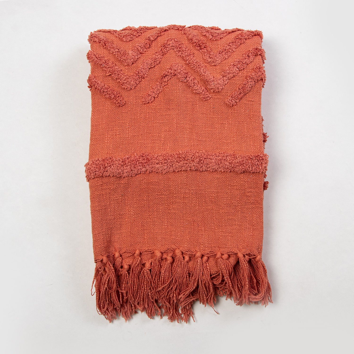 Organic Cotton Solid Christmas Throw Blanket