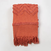 Organic Cotton Solid Christmas Throw Blanket