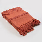 Organic Cotton Solid Christmas Throw Blanket