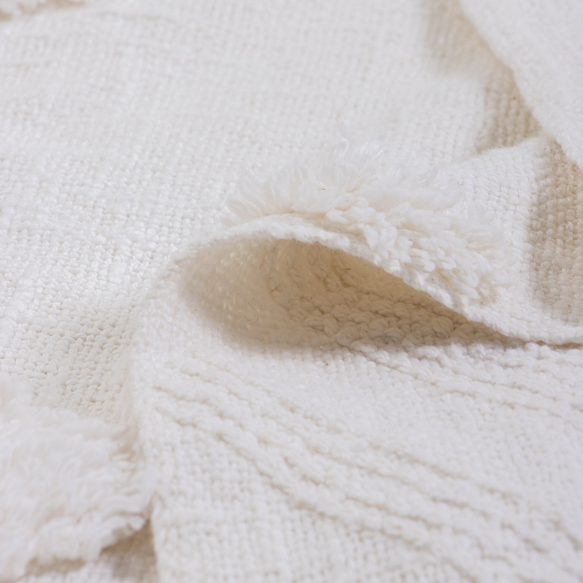 Organic Cotton White Solid Throw Blankets