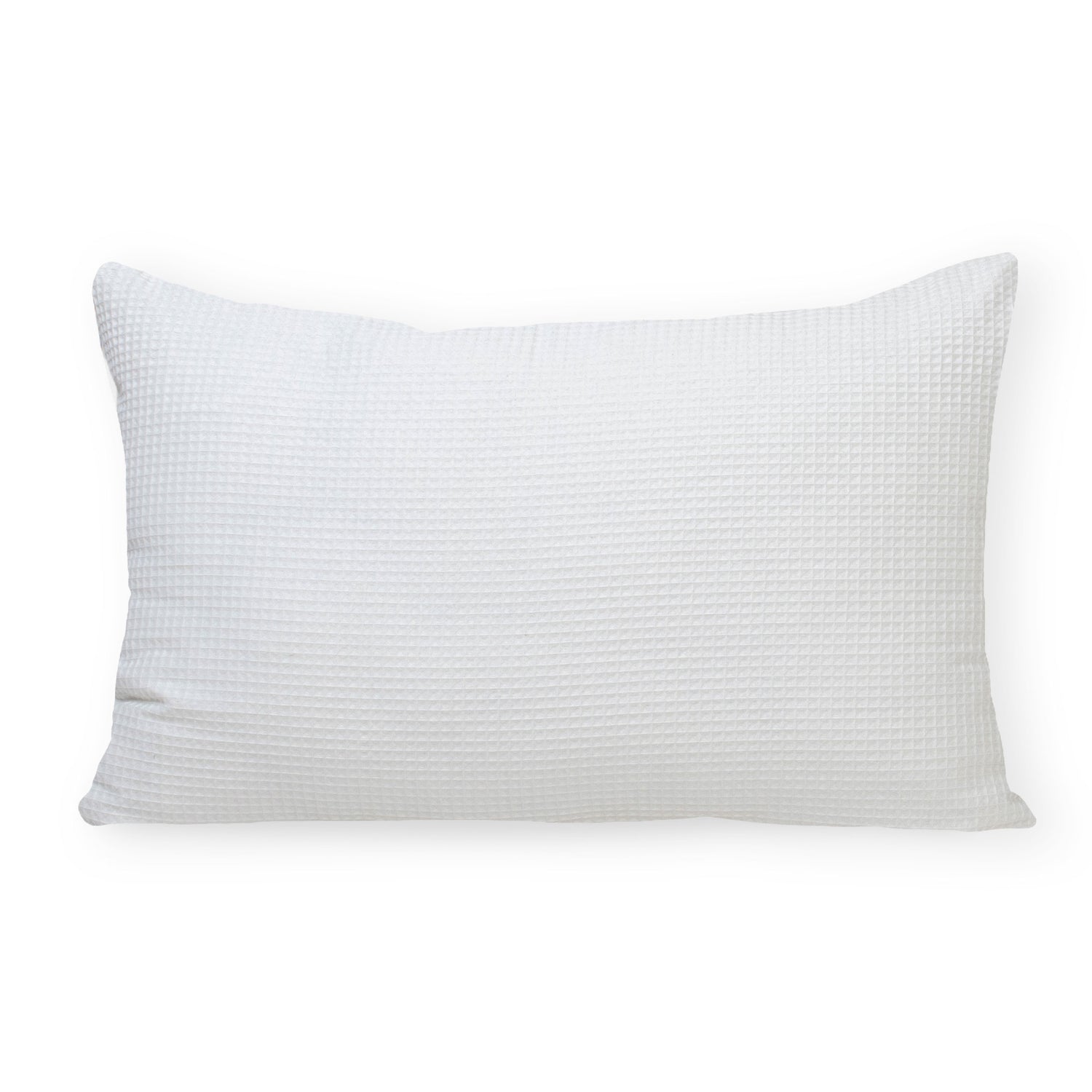 Organic Cotton White Waffle Pillowcase