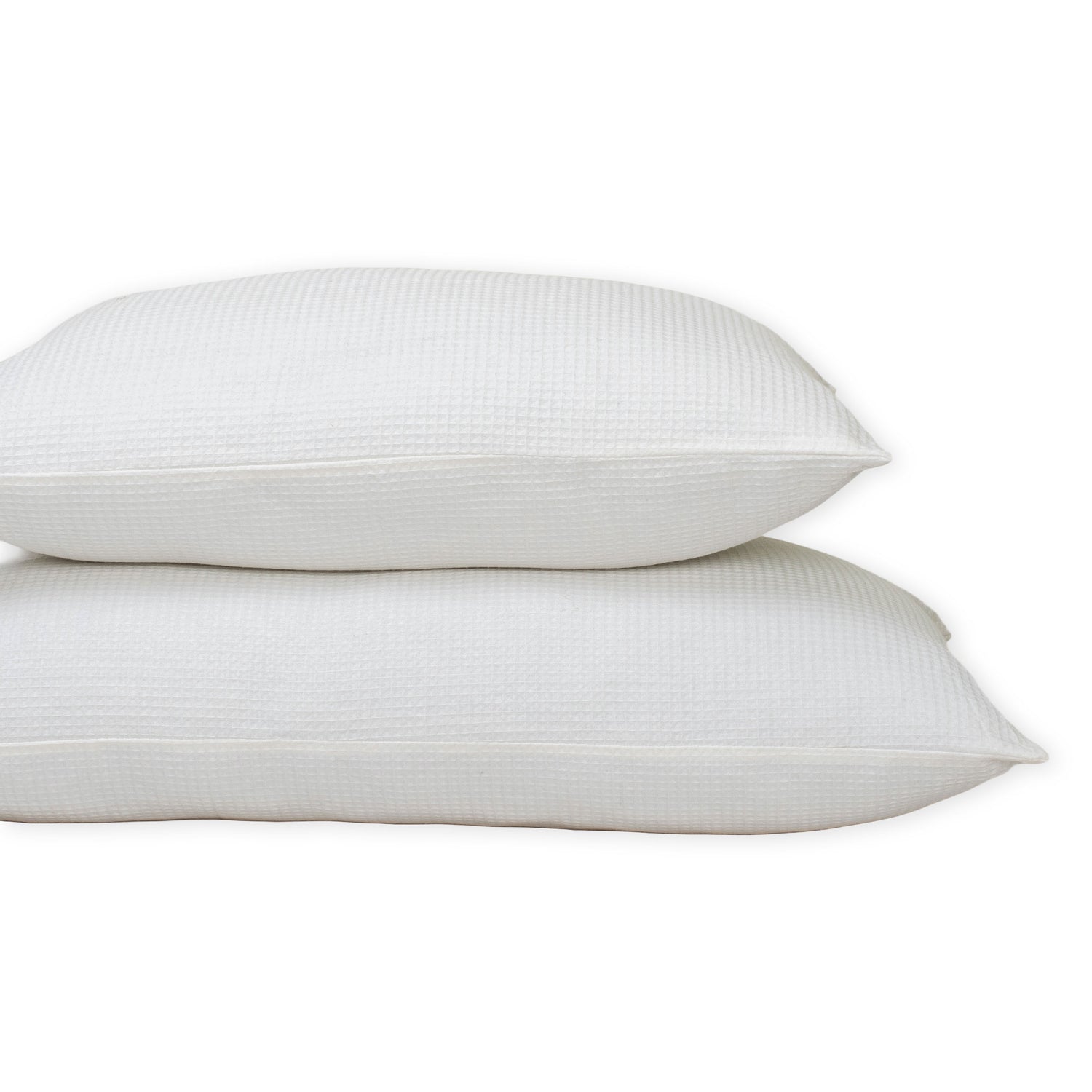 Organic Cotton White Waffle Pillowcase