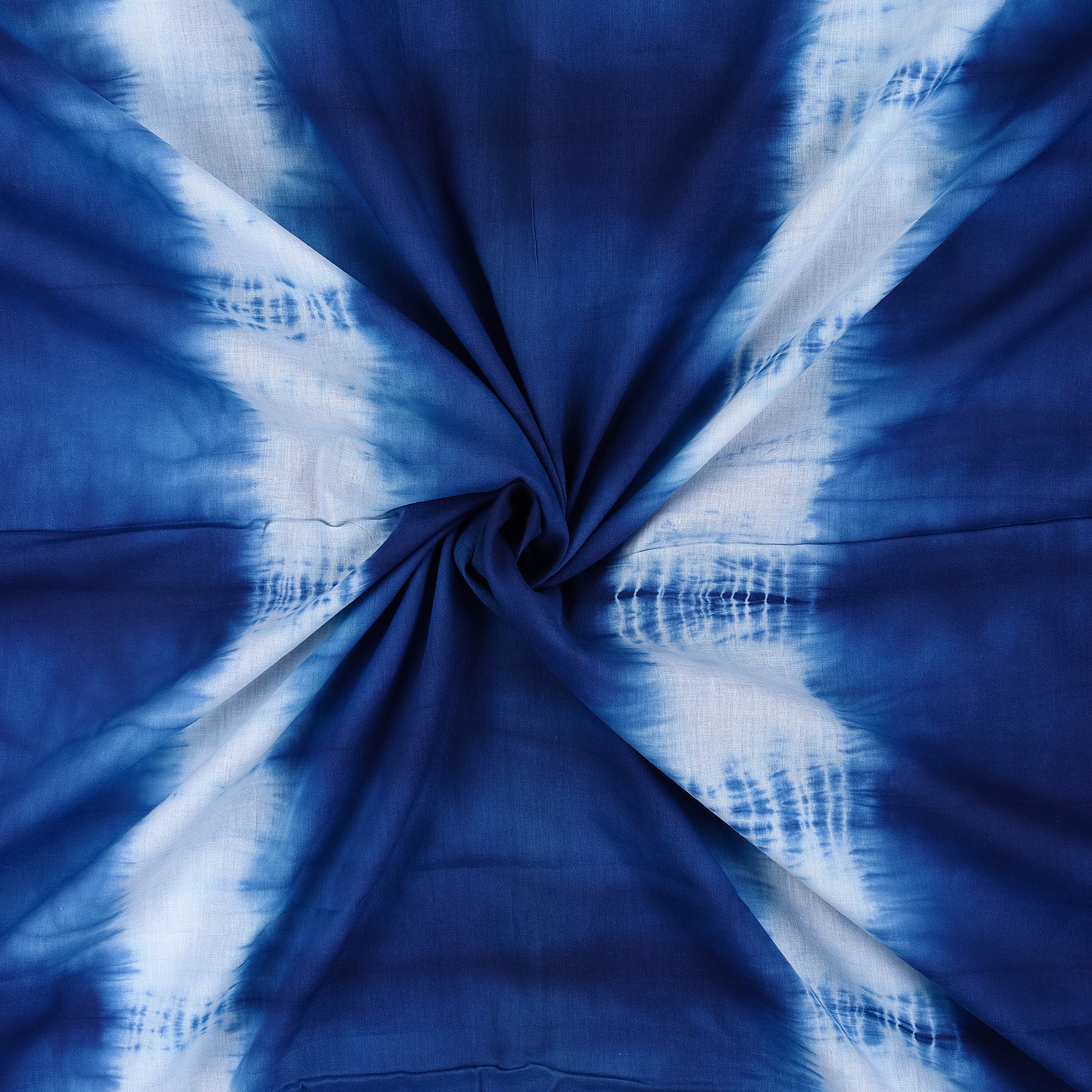 Organic Dark Blue Tie Dye Shibori Fabric